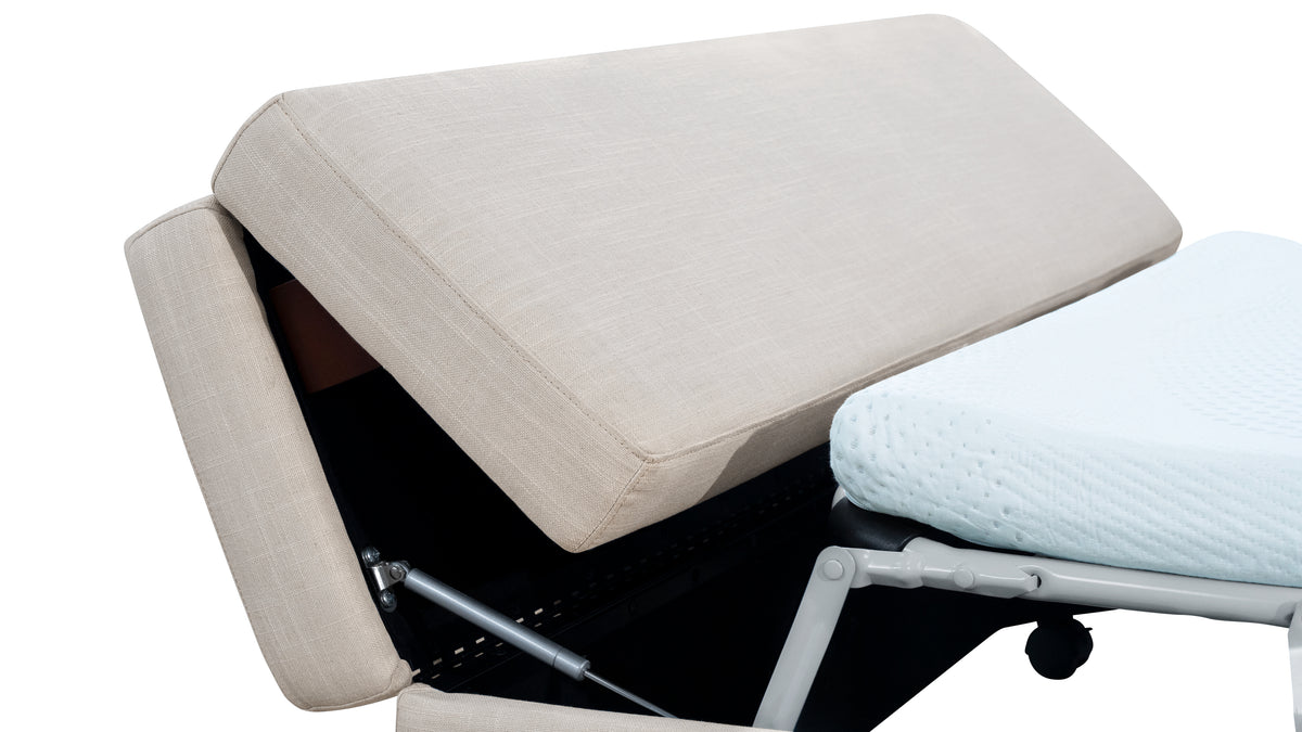Hide Away Ottoman Sleeper, Clay