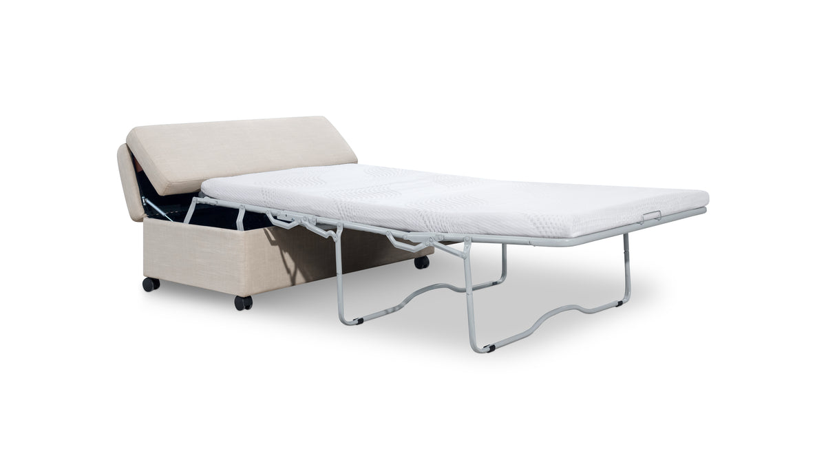 Hide Away Ottoman Sleeper, Clay