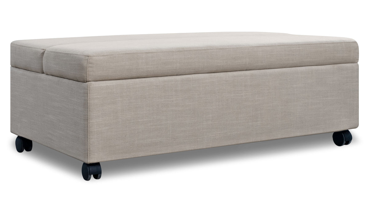 Hide Away Ottoman Sleeper, Clay
