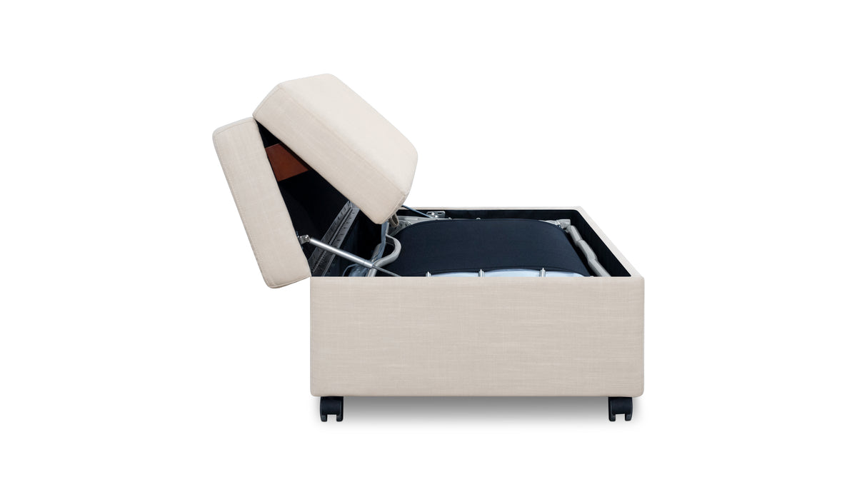 Hide Away Ottoman Sleeper, Clay