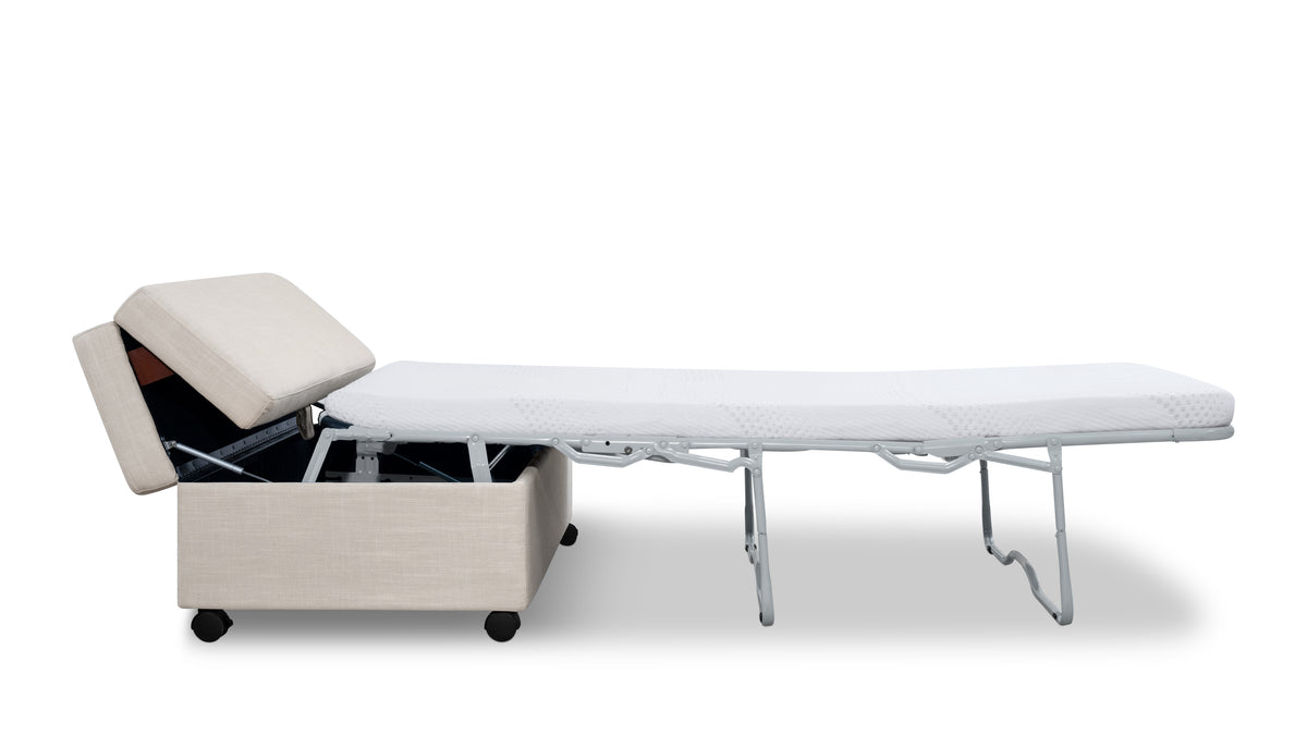 Hide Away Ottoman Sleeper, Clay