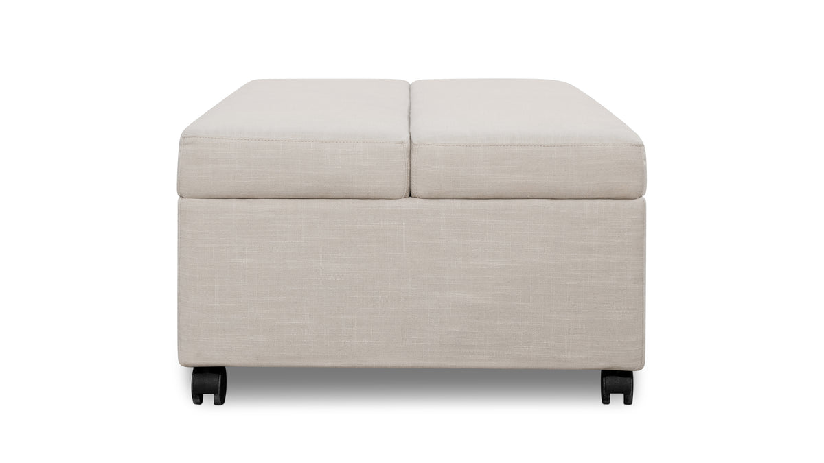 Hide Away Ottoman Sleeper, Clay — alternate view