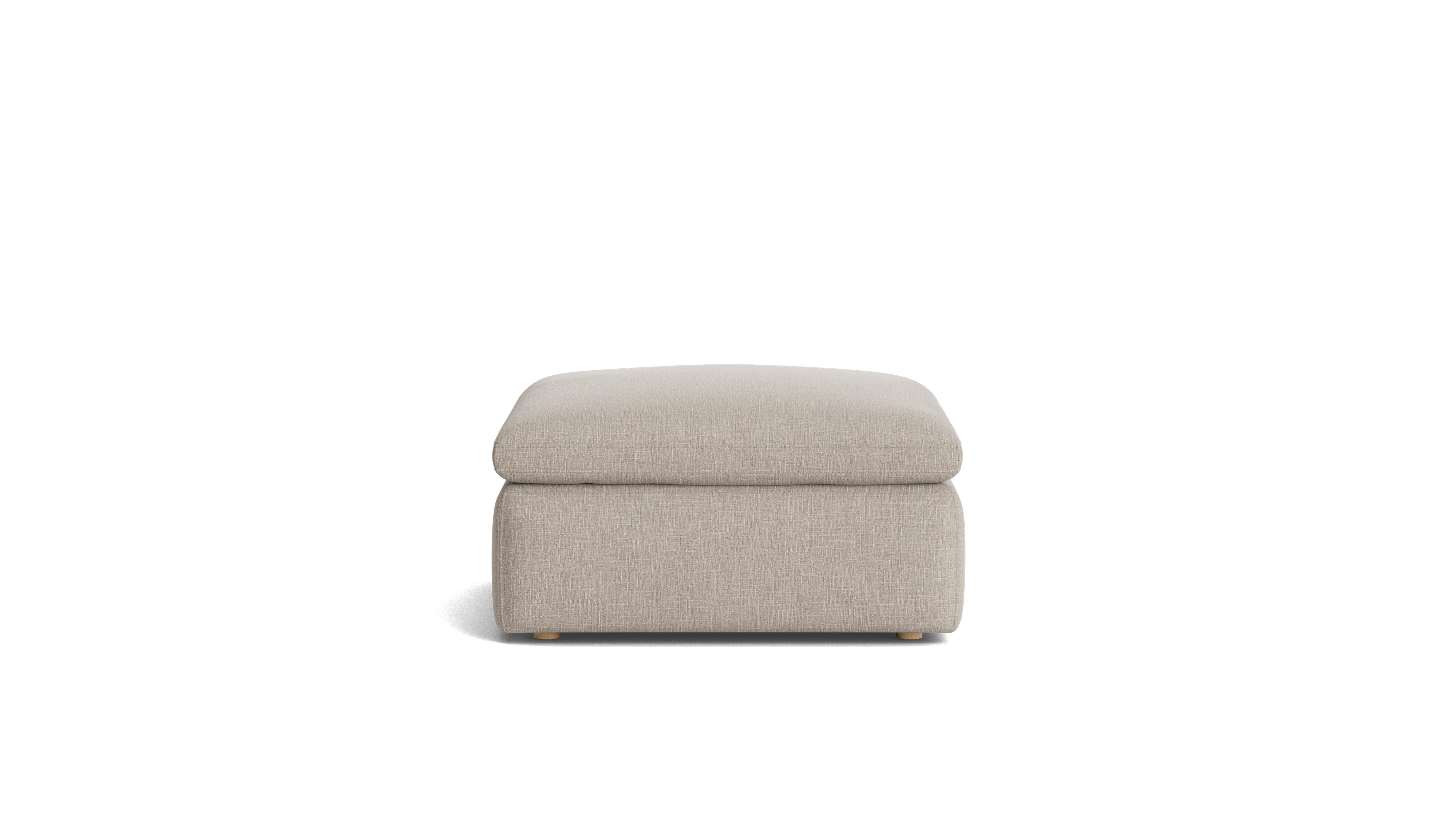 Movie Night™ Ottoman, Large, Light Pebble