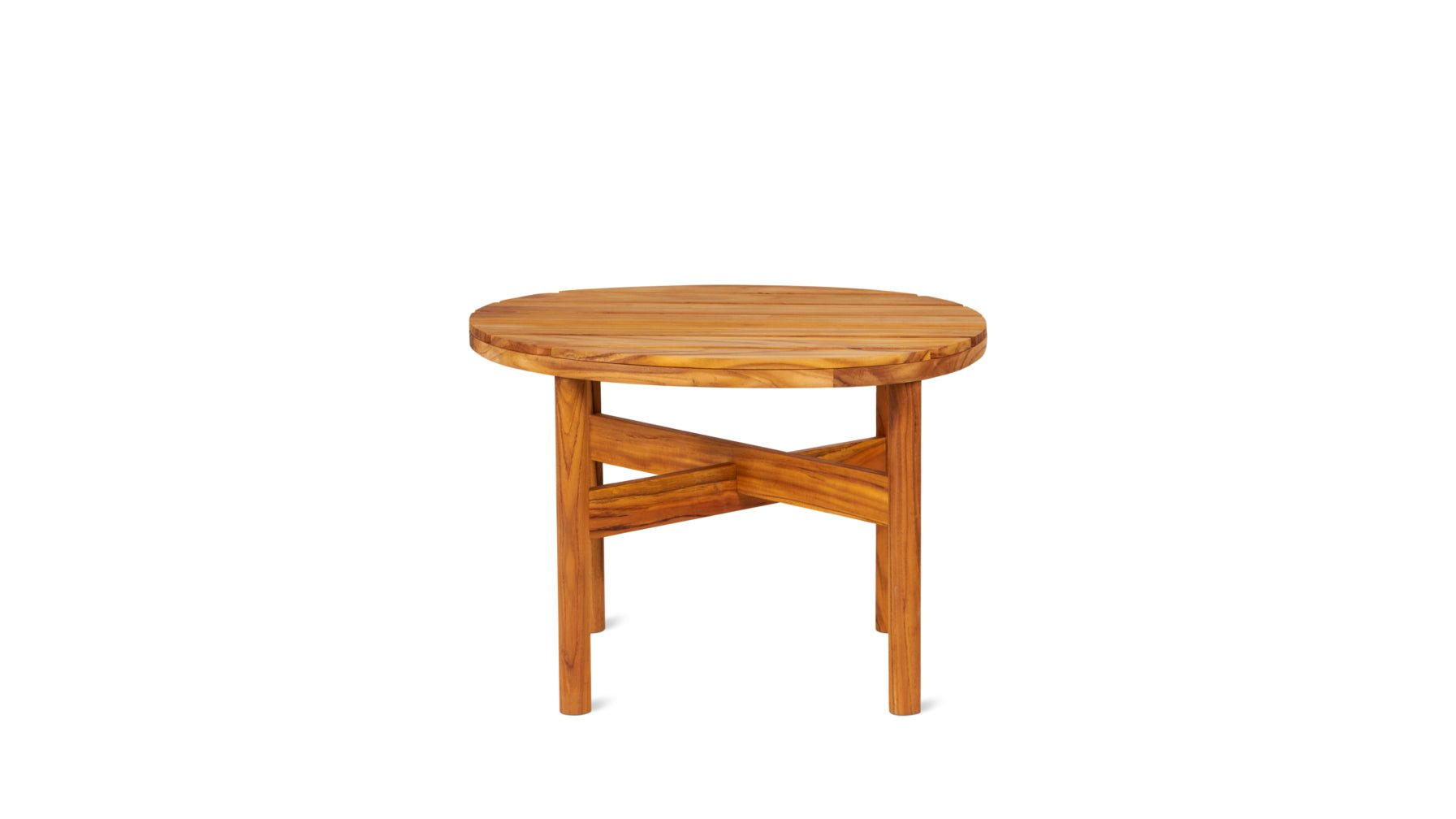 Table Talk Outdoor Coffee Table, Small, Teak - Image 1