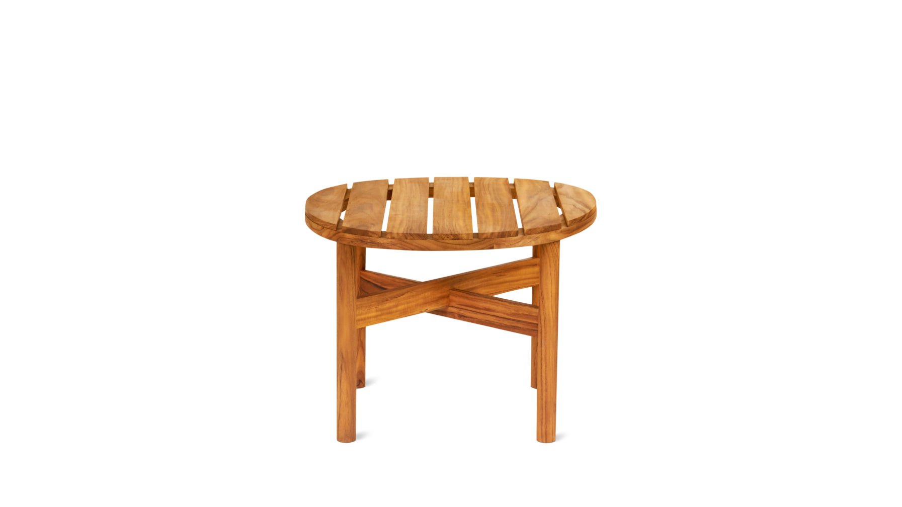 Table Talk Outdoor Coffee Table, Small, Teak - Image 9