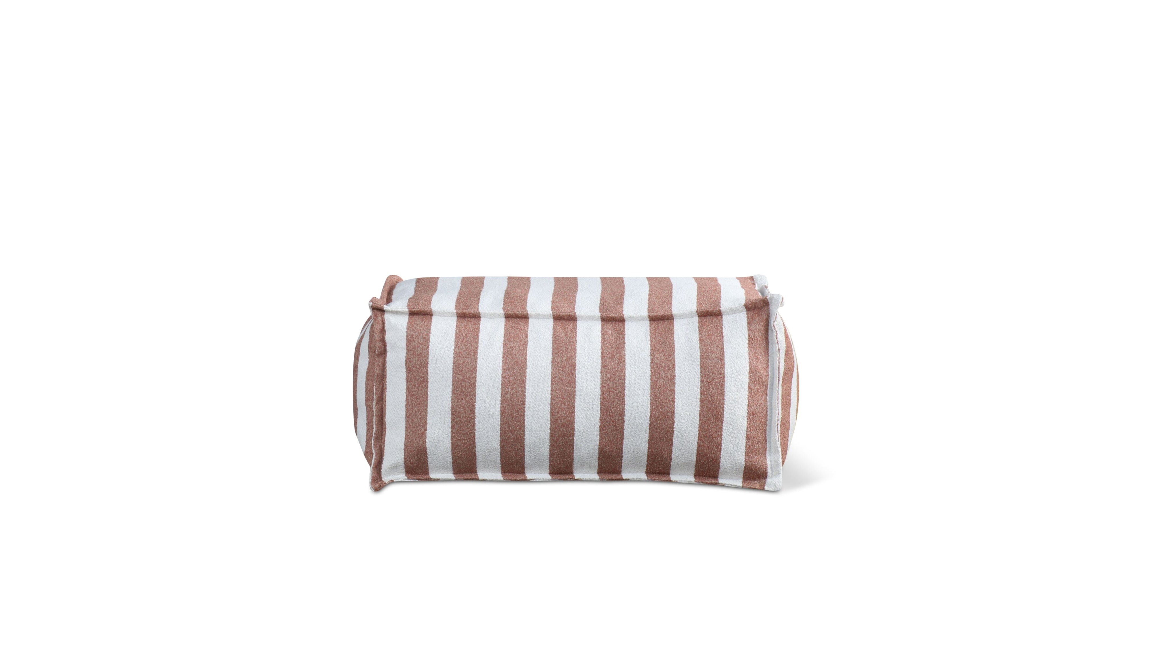 Make Waves Outdoor Ottoman, Tuscan Stripe