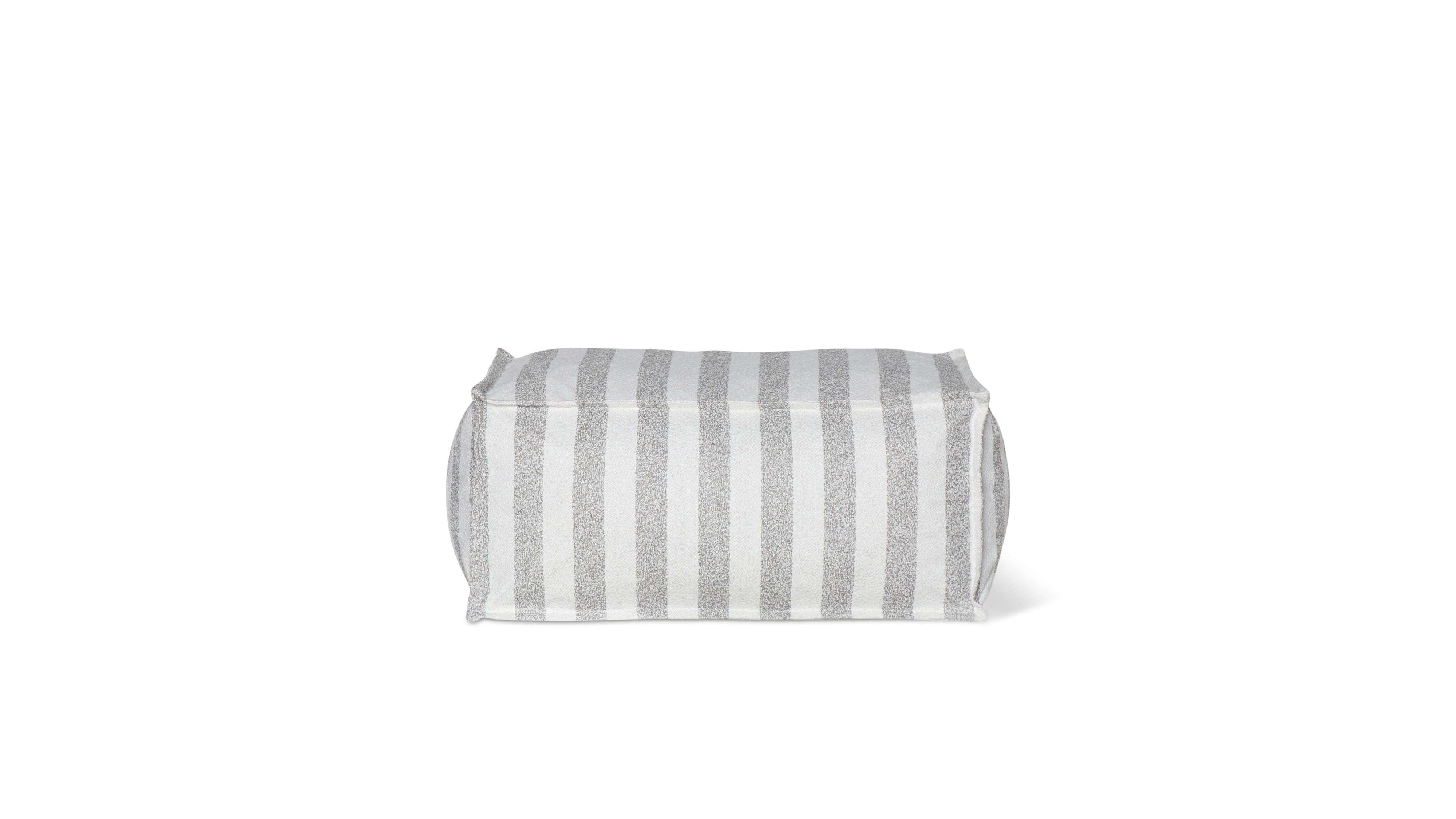 Make Waves Outdoor Ottoman, Brighton Stripe