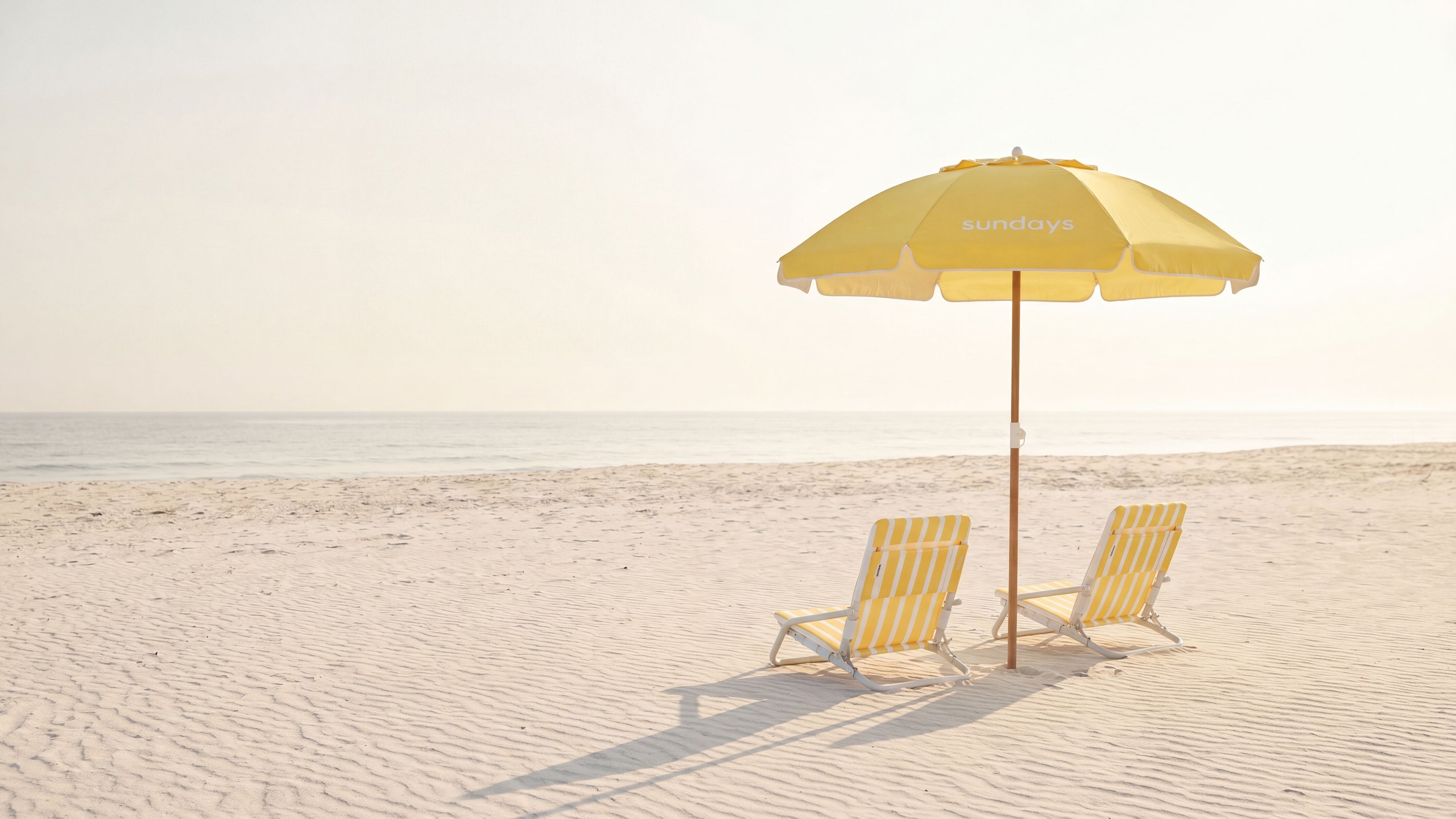 Shore Thing Beach Umbrella, Lemon