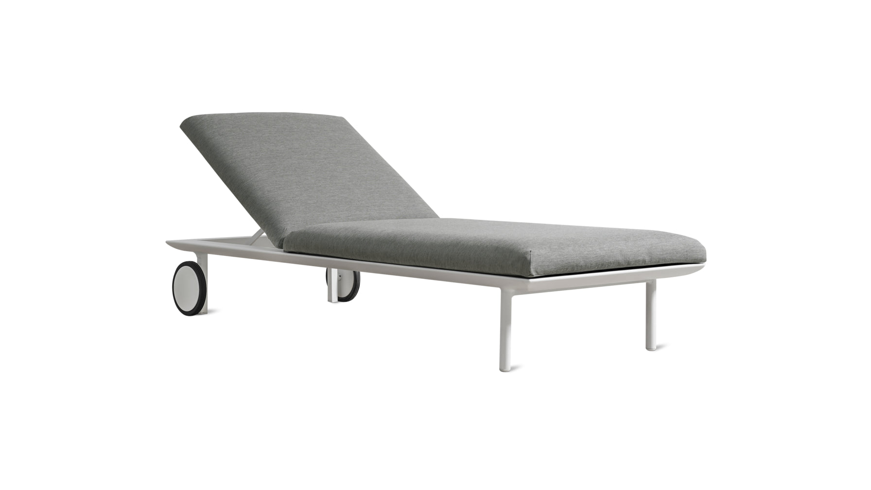 Laidback Outdoor Lounger, Aluminum Pepper_image