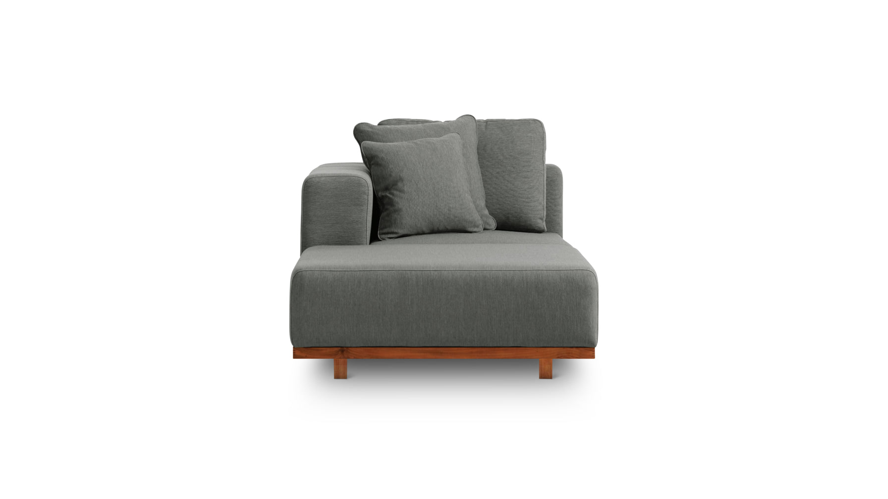 Sunny Days Outdoor Chaise, Left Facing, Pepper - Sundays Company CanadaOUT-MO-006-025