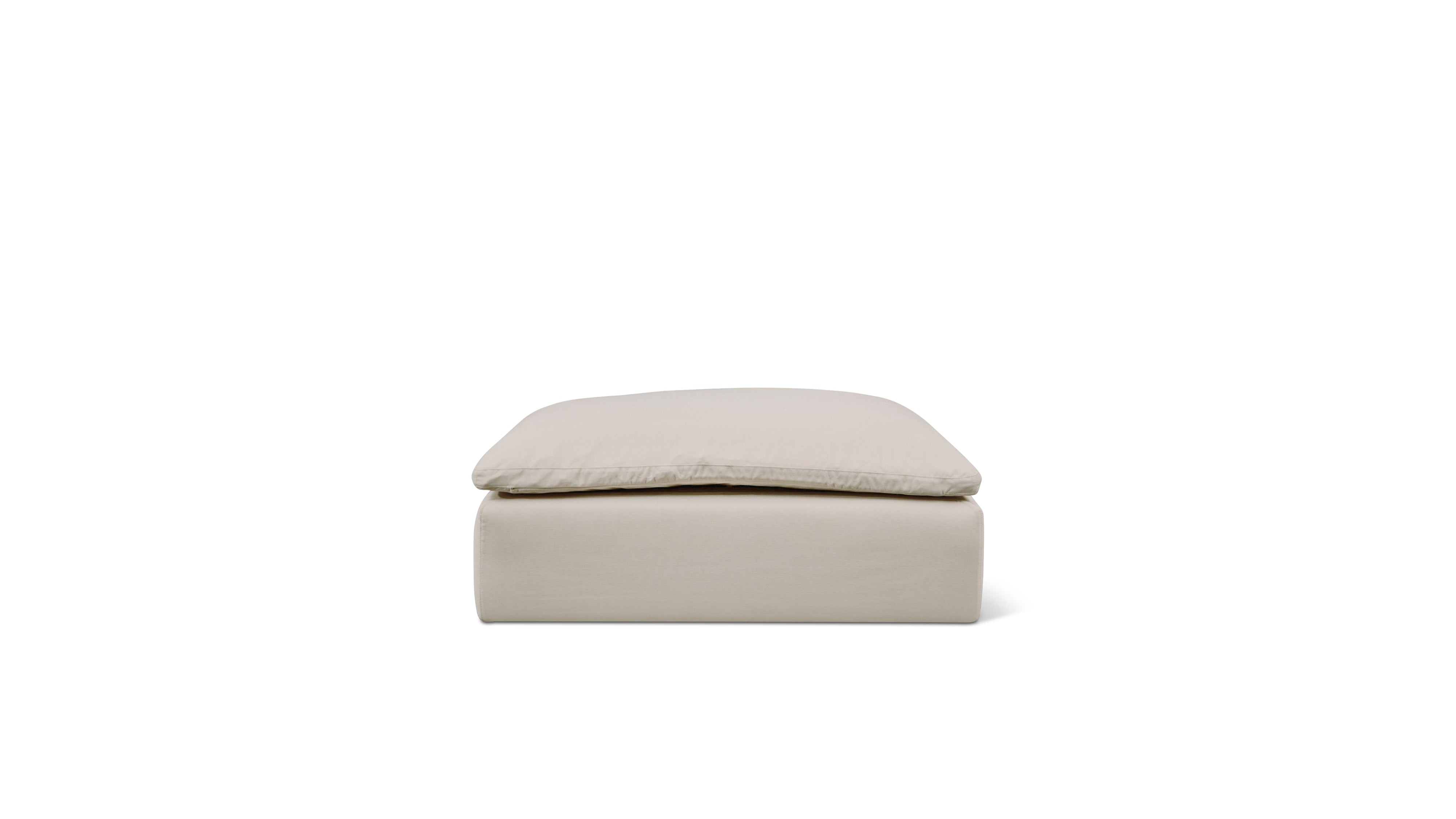 Movie Night™ Outdoor Ottoman, Large, Ivory - Sundays Company CanadaOUT-MO-012-006