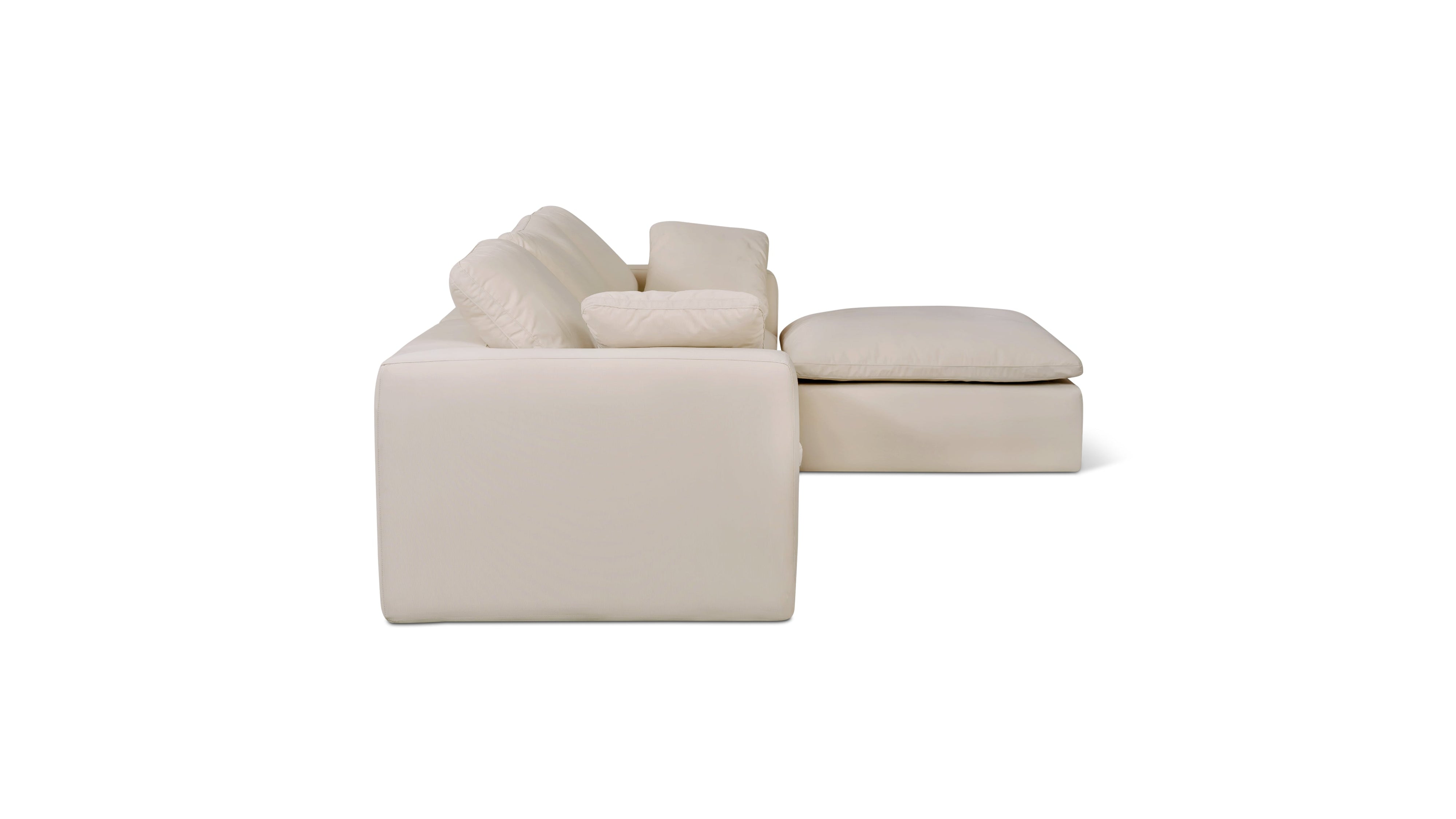 Movie Night™ Outdoor 4 - Piece Modular Sectional, Standard, Ivory - Sundays Company CanadaOUT-MO-029-006