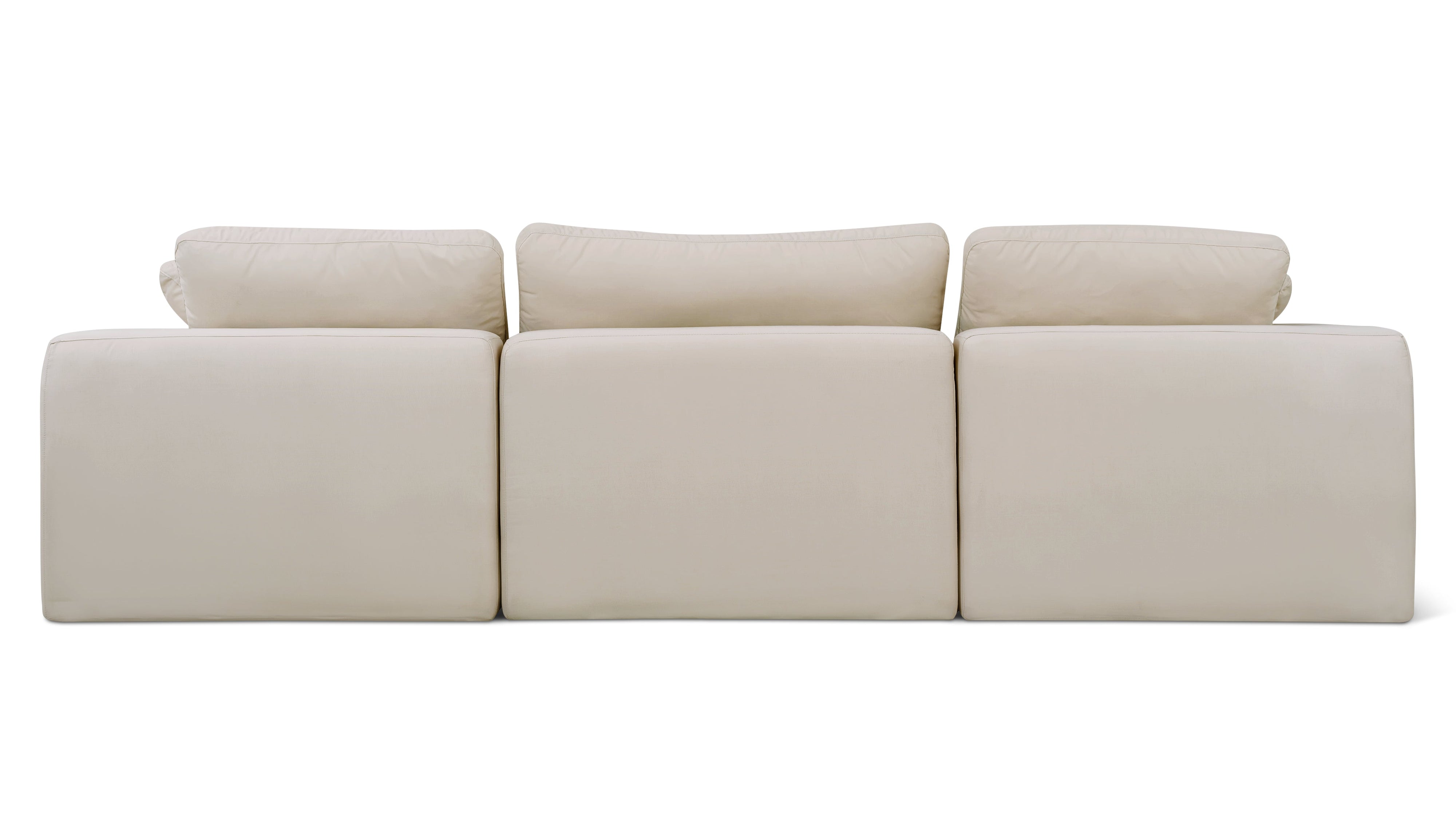 Movie Night™ Outdoor 4 - Piece Modular Sectional, Standard, Ivory - Sundays Company CanadaOUT-MO-029-006
