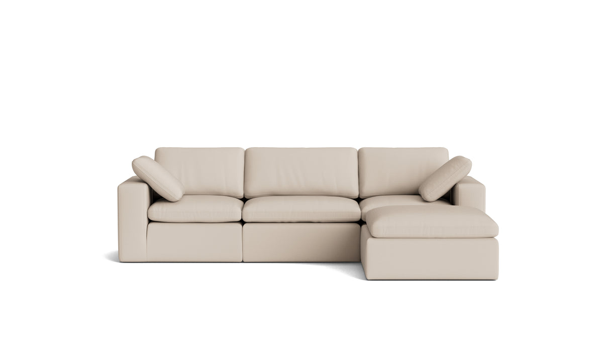 Movie Night™ Outdoor 4-Piece Modular Sectional, Standard, Ivory