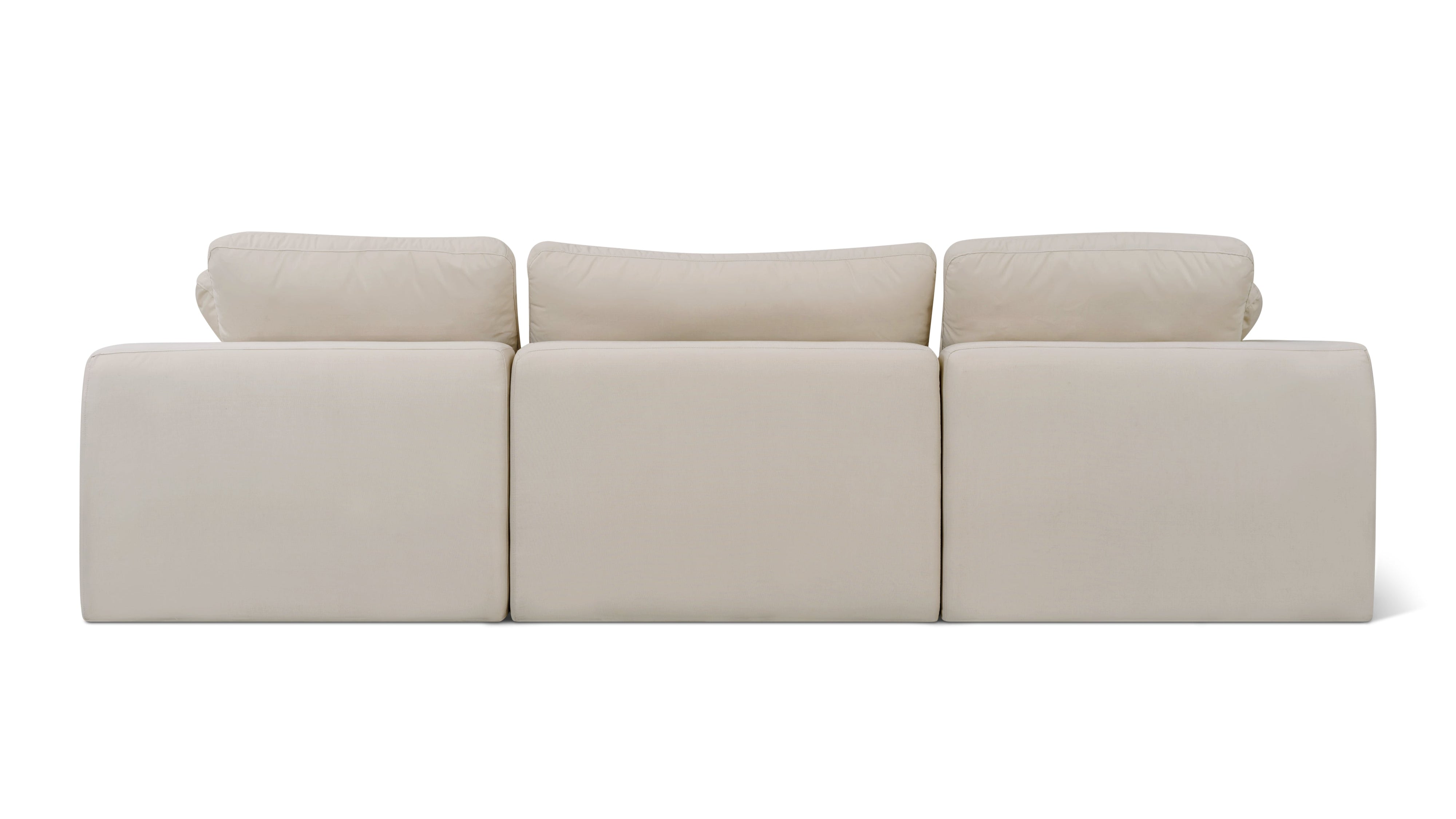 Movie Night™ Outdoor 3-Piece Modular Sofa, Standard, Ivory