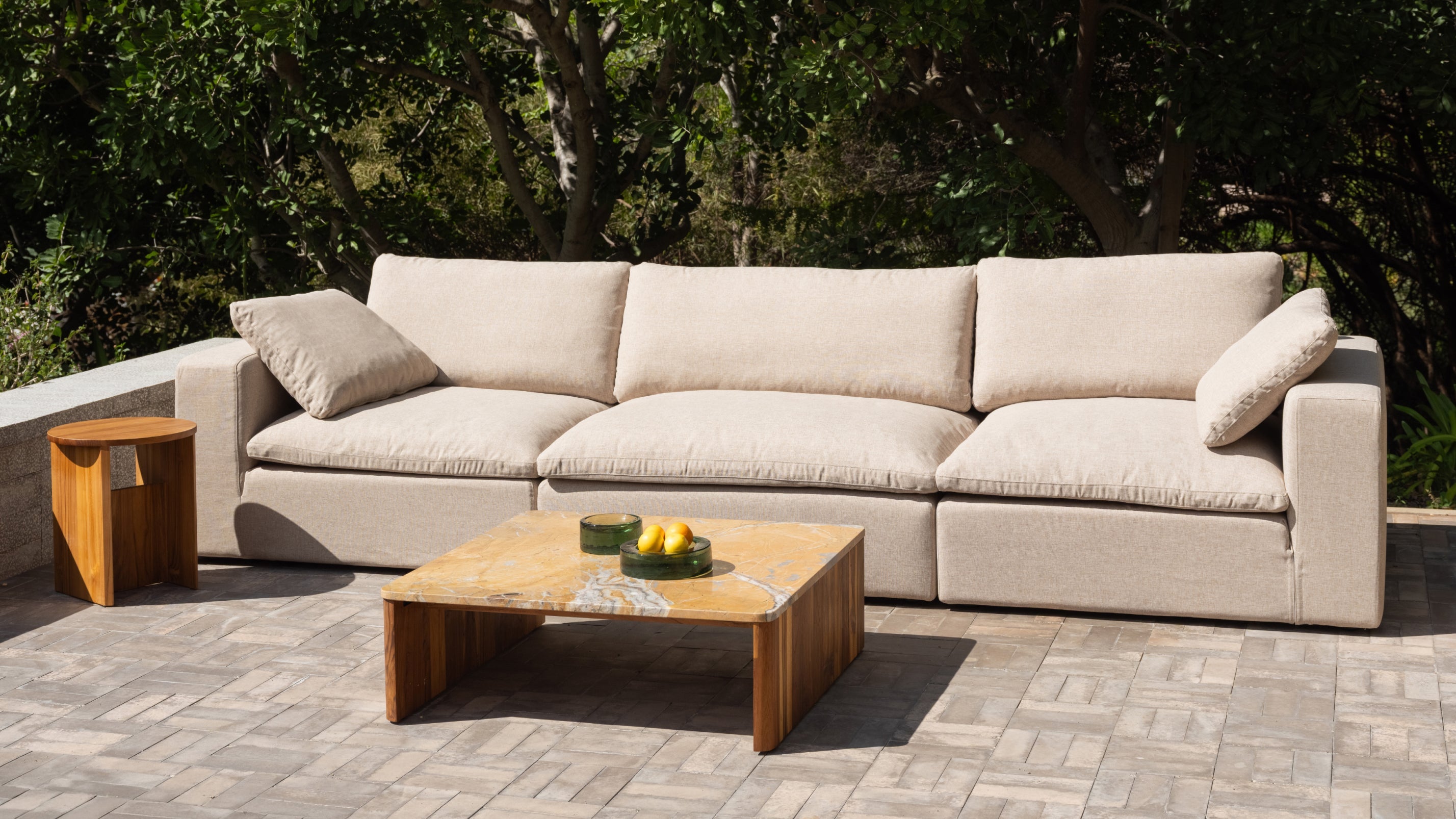 Movie Night™ Outdoor 3-Piece Modular Sofa, Standard, Desert