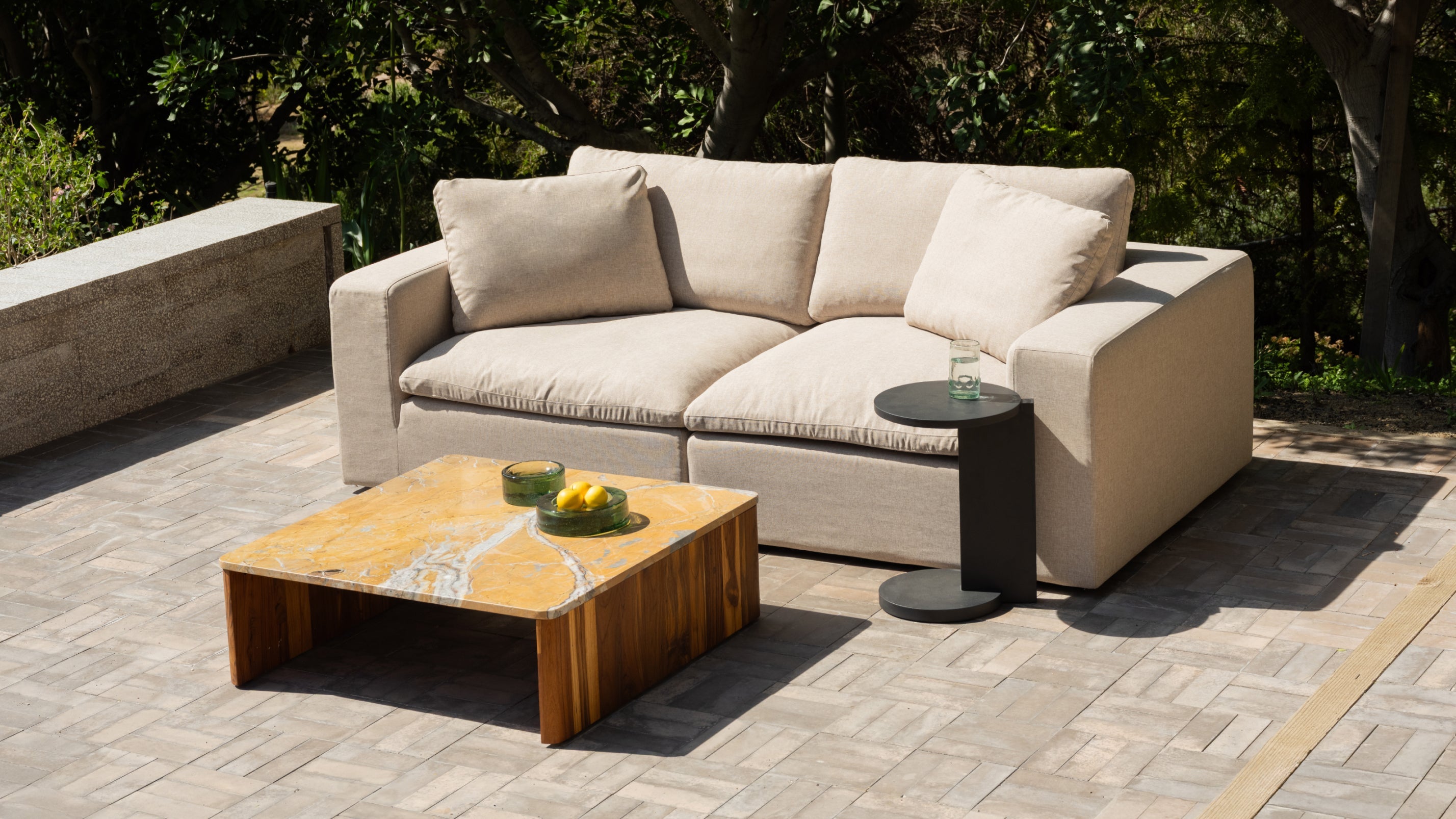 Movie Night™ Outdoor 2-Piece Modular Sofa, Standard, Desert