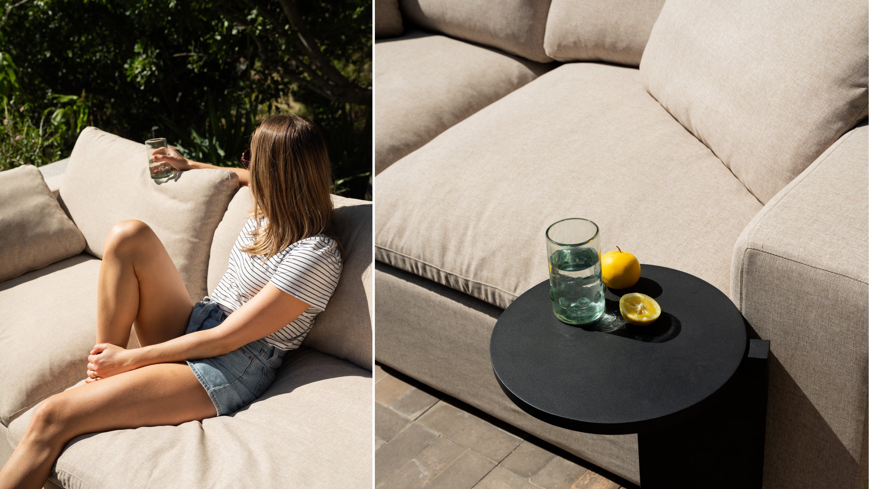 Movie Night™ Outdoor 2-Piece Modular Sofa, Standard, Desert