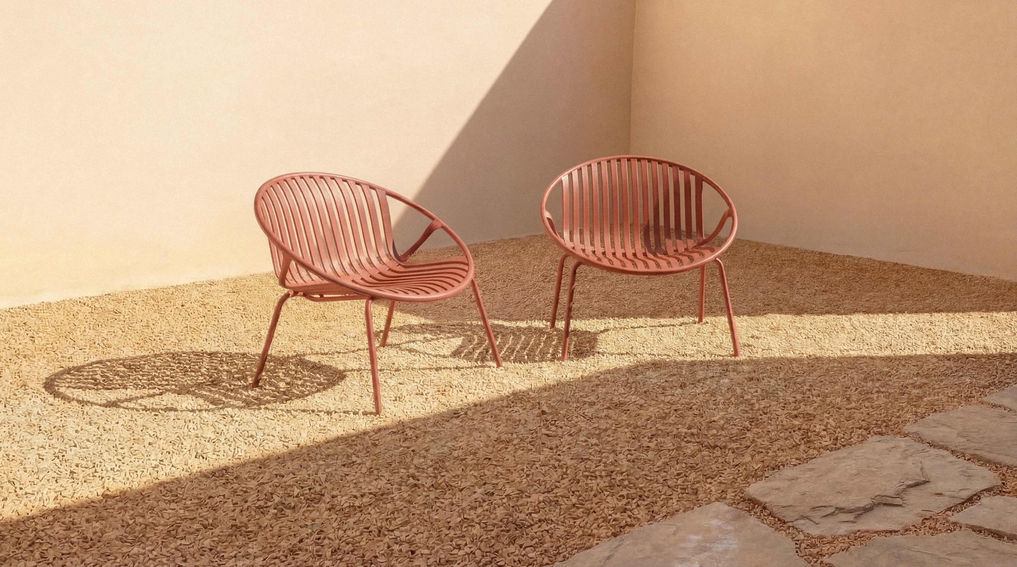Golden Hour Outdoor Lounge Chair (Set of Two), Cinnamon