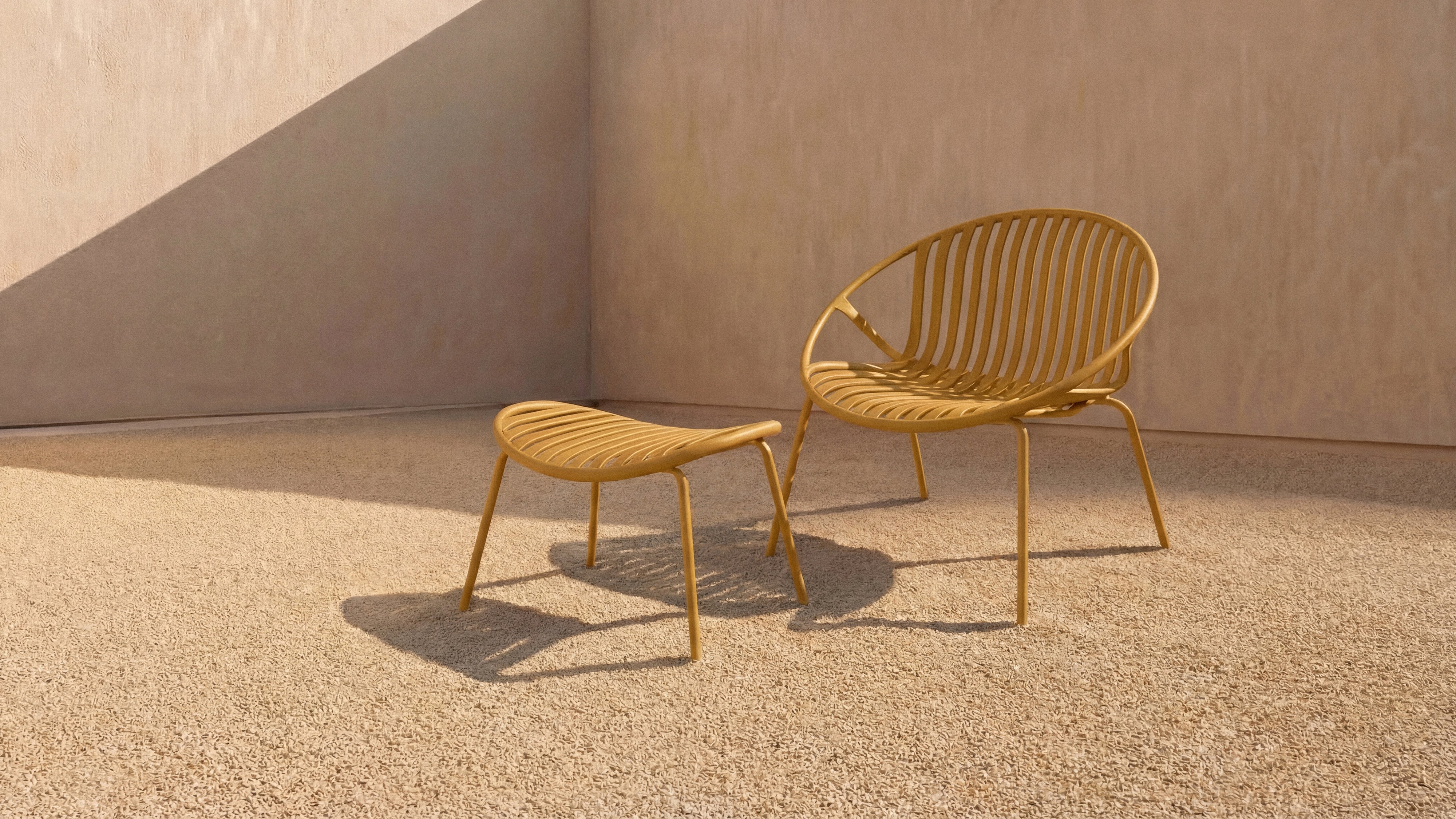 Golden Hour Outdoor Lounge Chair (Set of Two), Lemon
