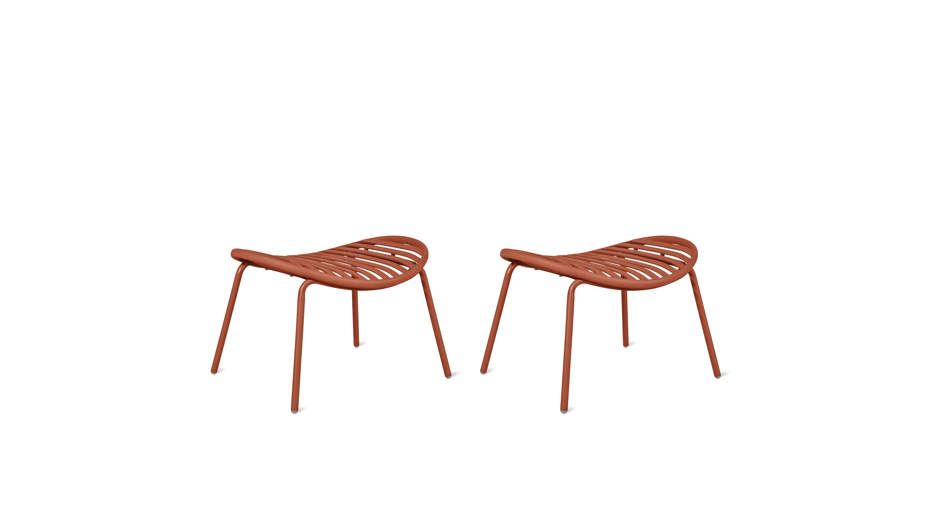 Golden Hour Outdoor Ottoman (Set of Two), Cinnamon