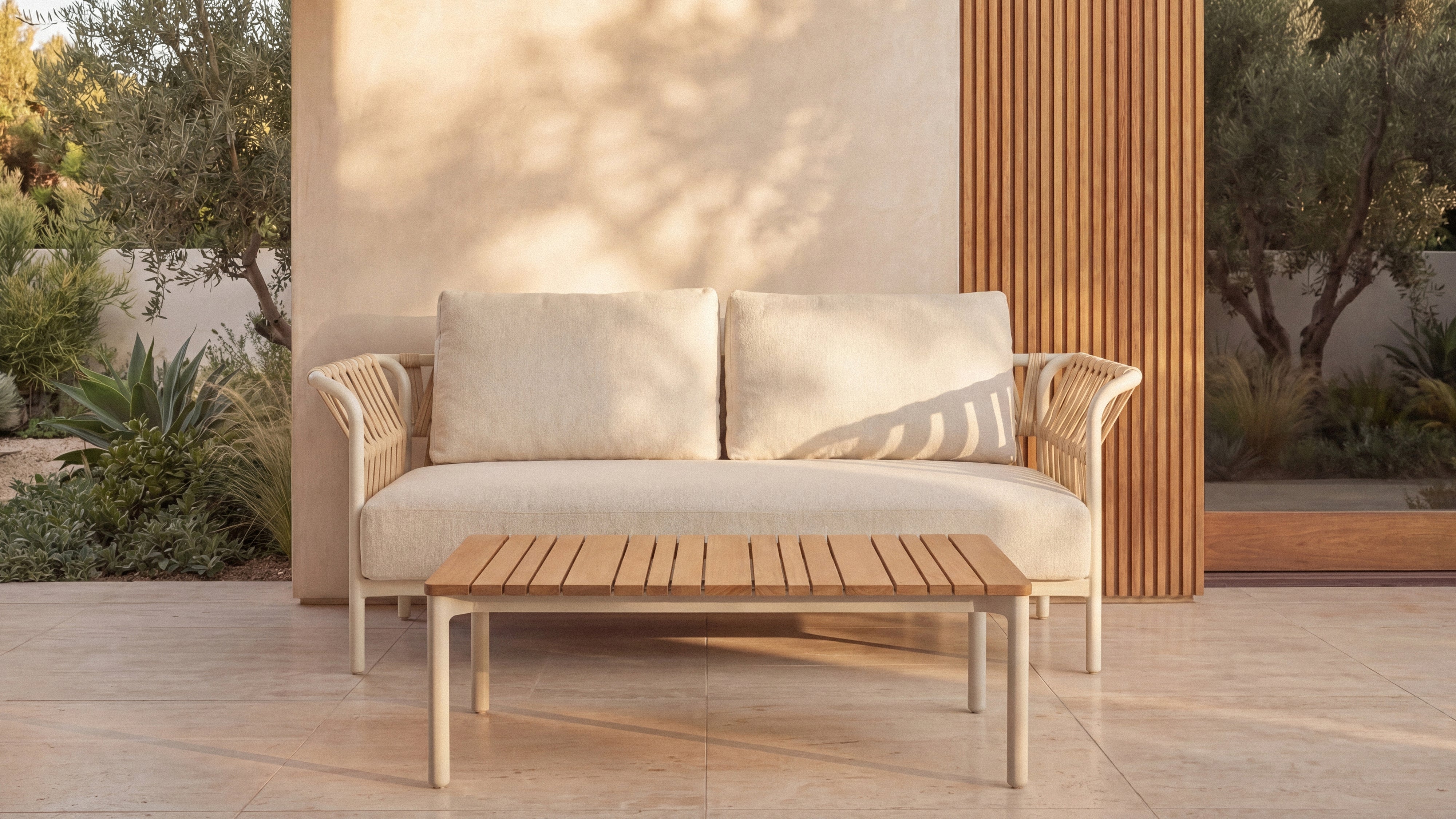Sweet Escape Outdoor Sofa, Ivory