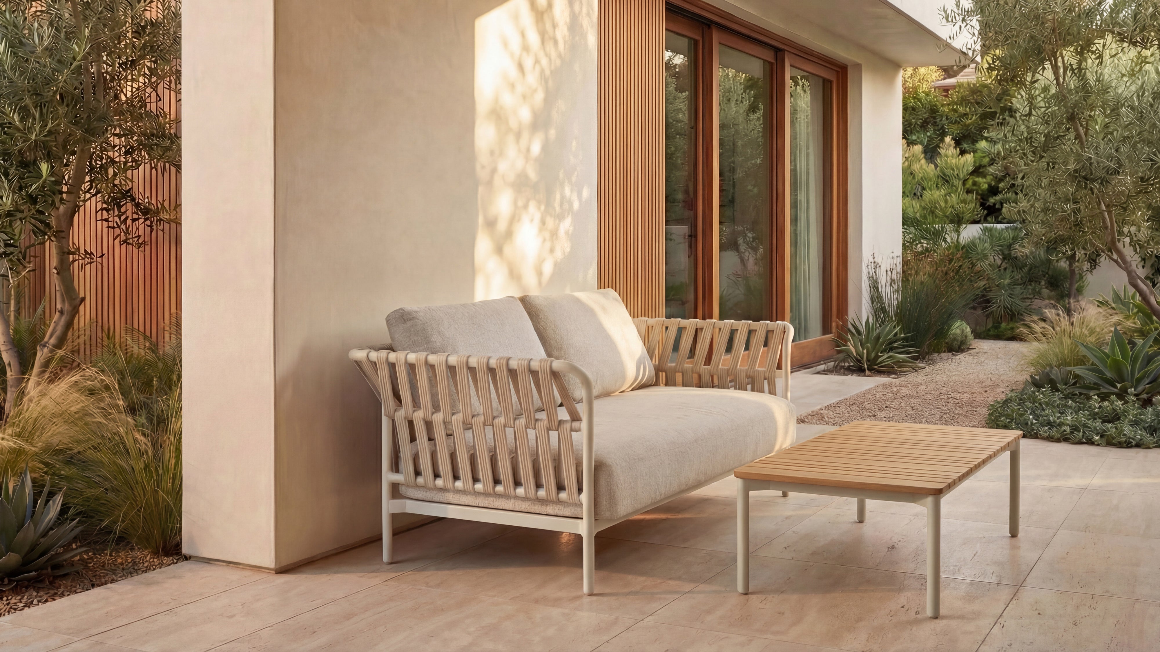 Sweet Escape Outdoor Sofa, Ivory