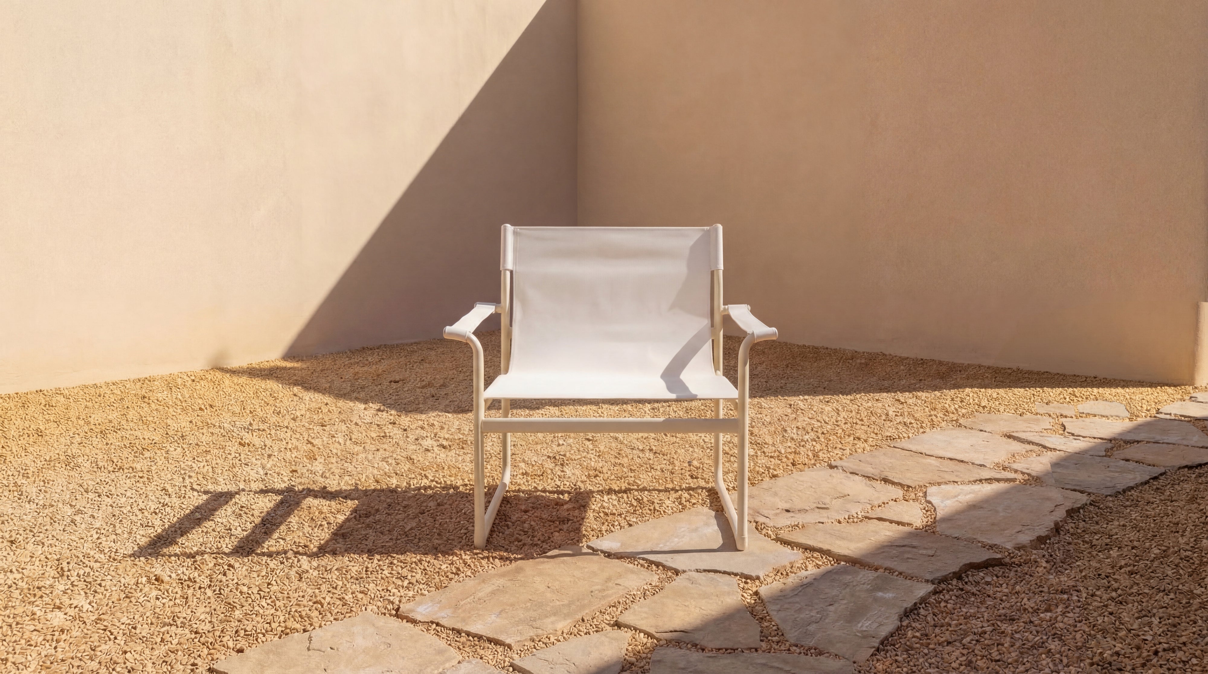 Poolside Outdoor Lounge Chair, Ivory