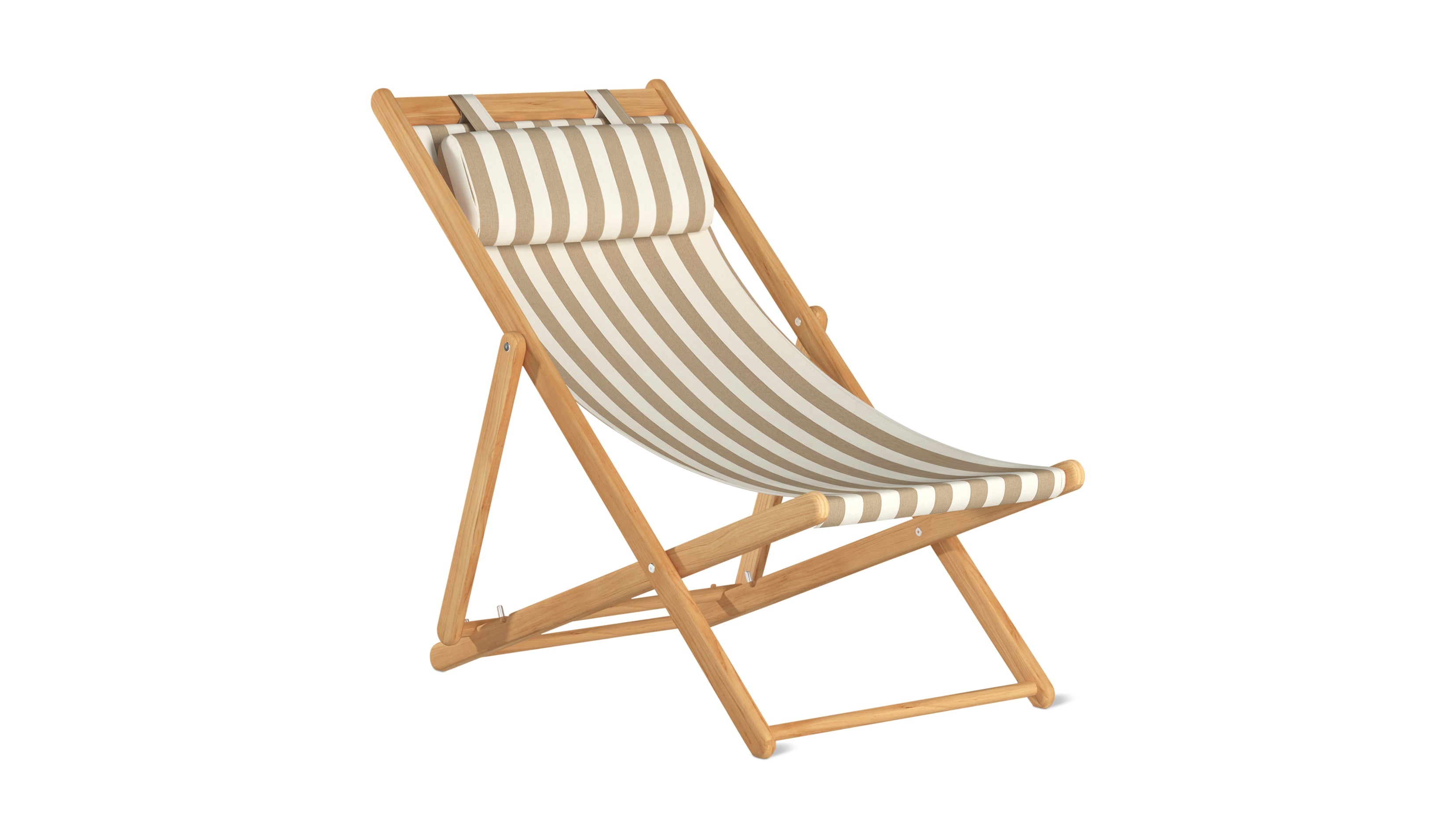 Settle In Outdoor Patio Chair, Large, Tan Stripe - Sundays Company CanadaOUT-YB-002-111