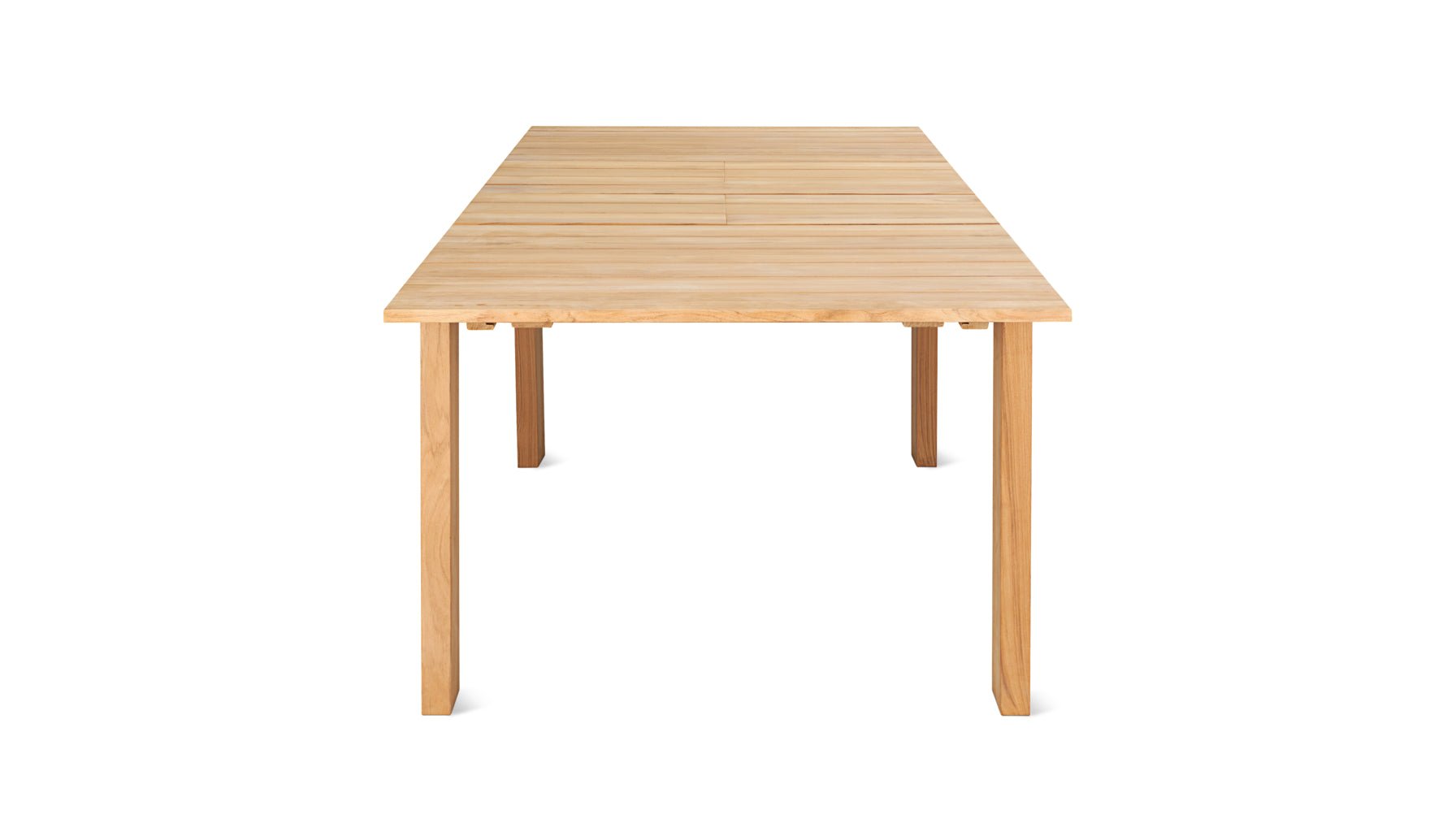 Make Room Outdoor Extendable Dining Table, Seats 6-8 People, Teak - Image 8