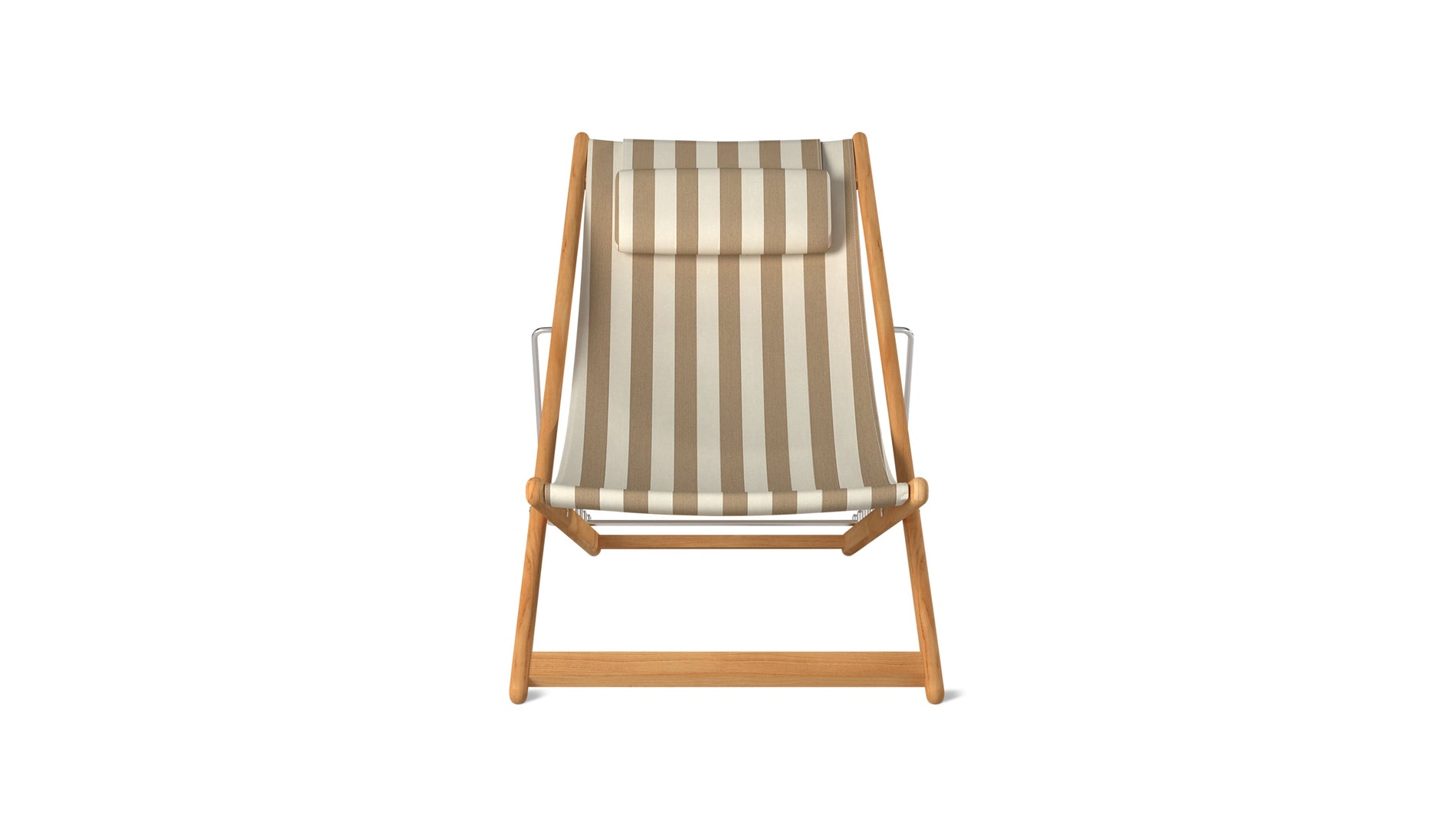 Settle In Outdoor Patio Chair, Small, Tan Stripe_image