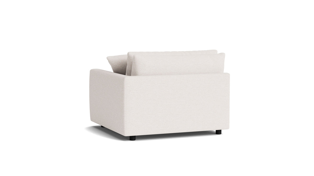 Soft Spot Right Arm Corner Chair, Nomad Snow — alternate view
