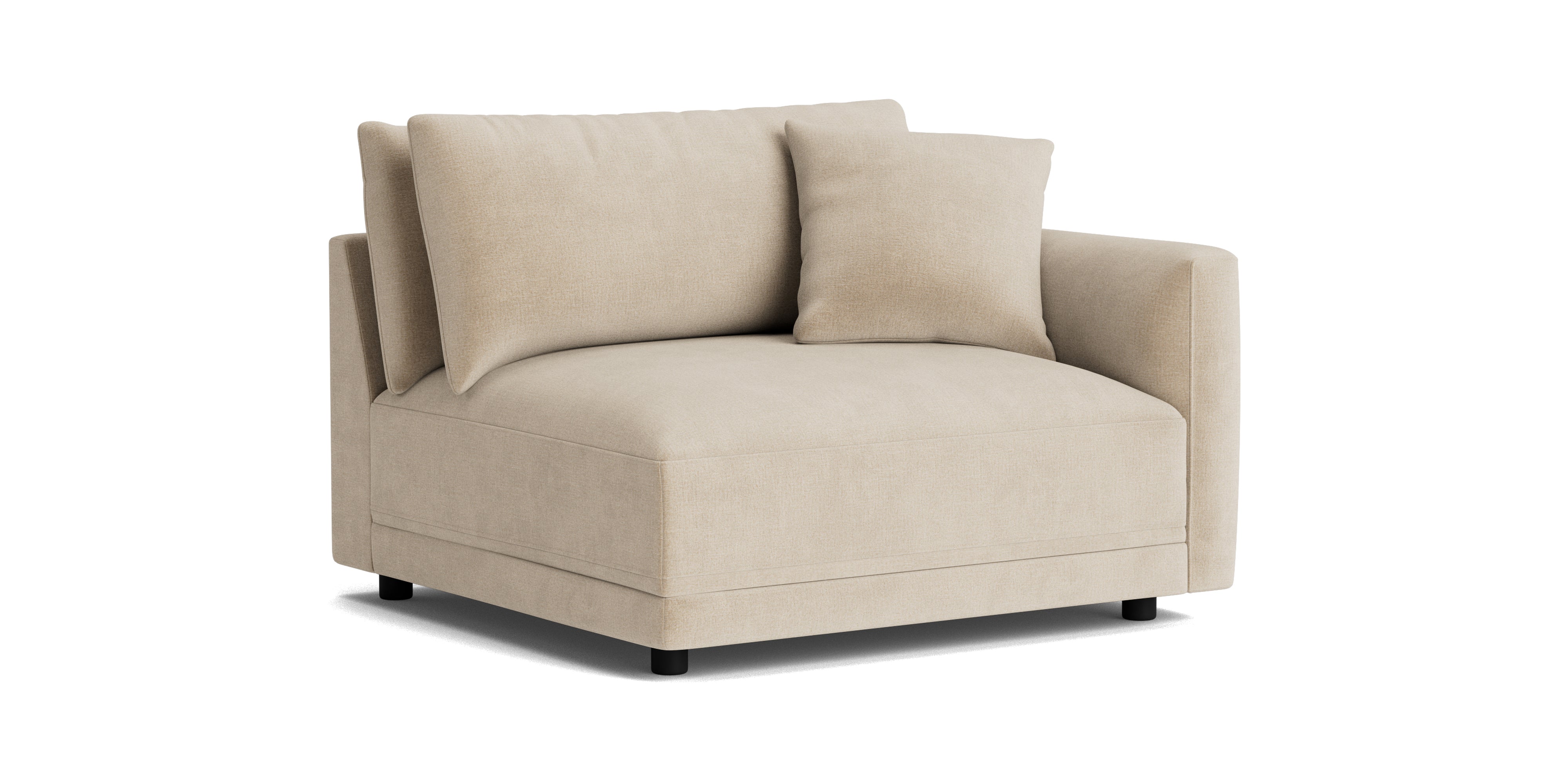 Soft Spot Right Arm Corner Chair, Cashew