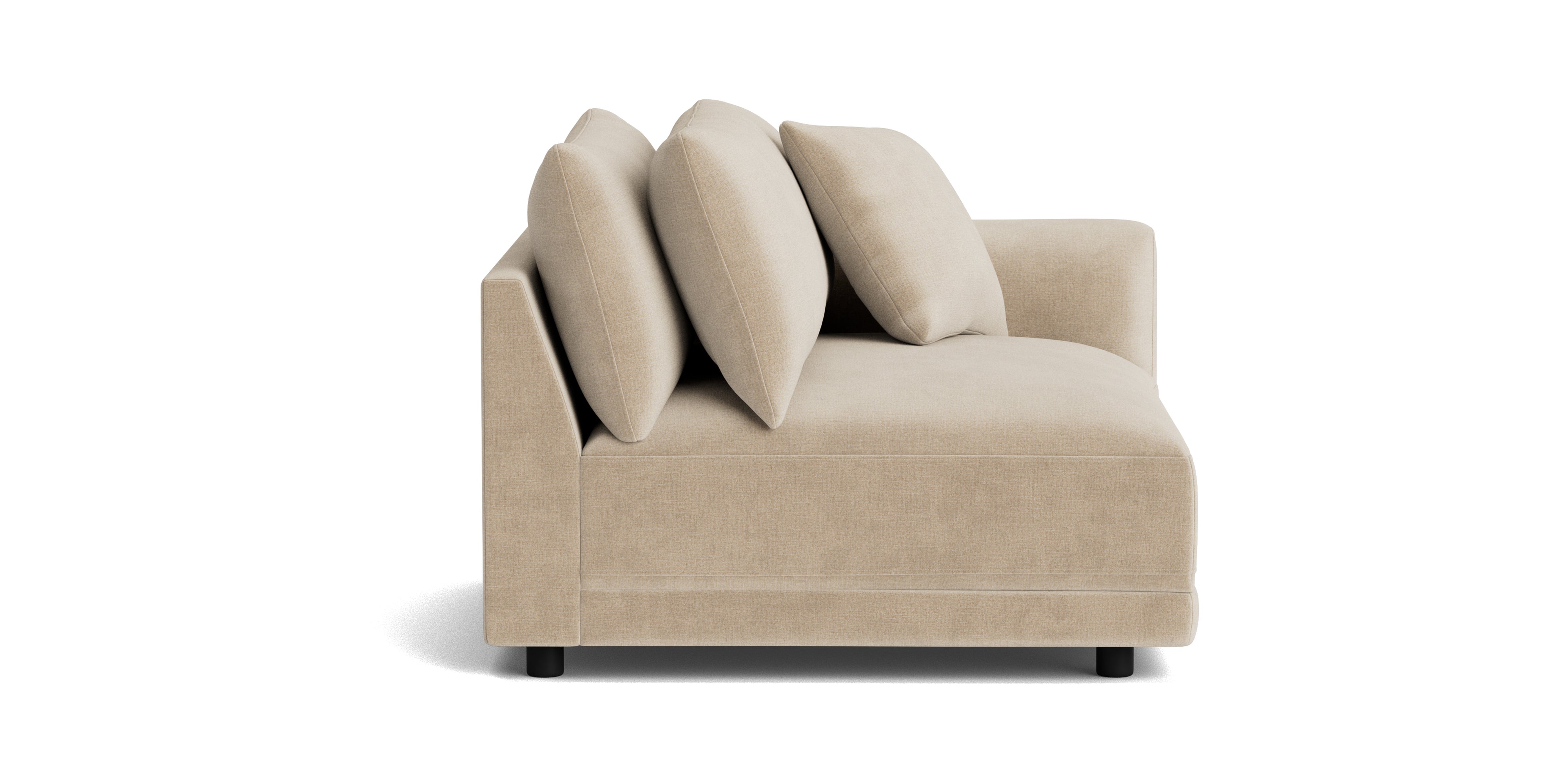 Soft Spot Right Arm Corner Chair, Cashew