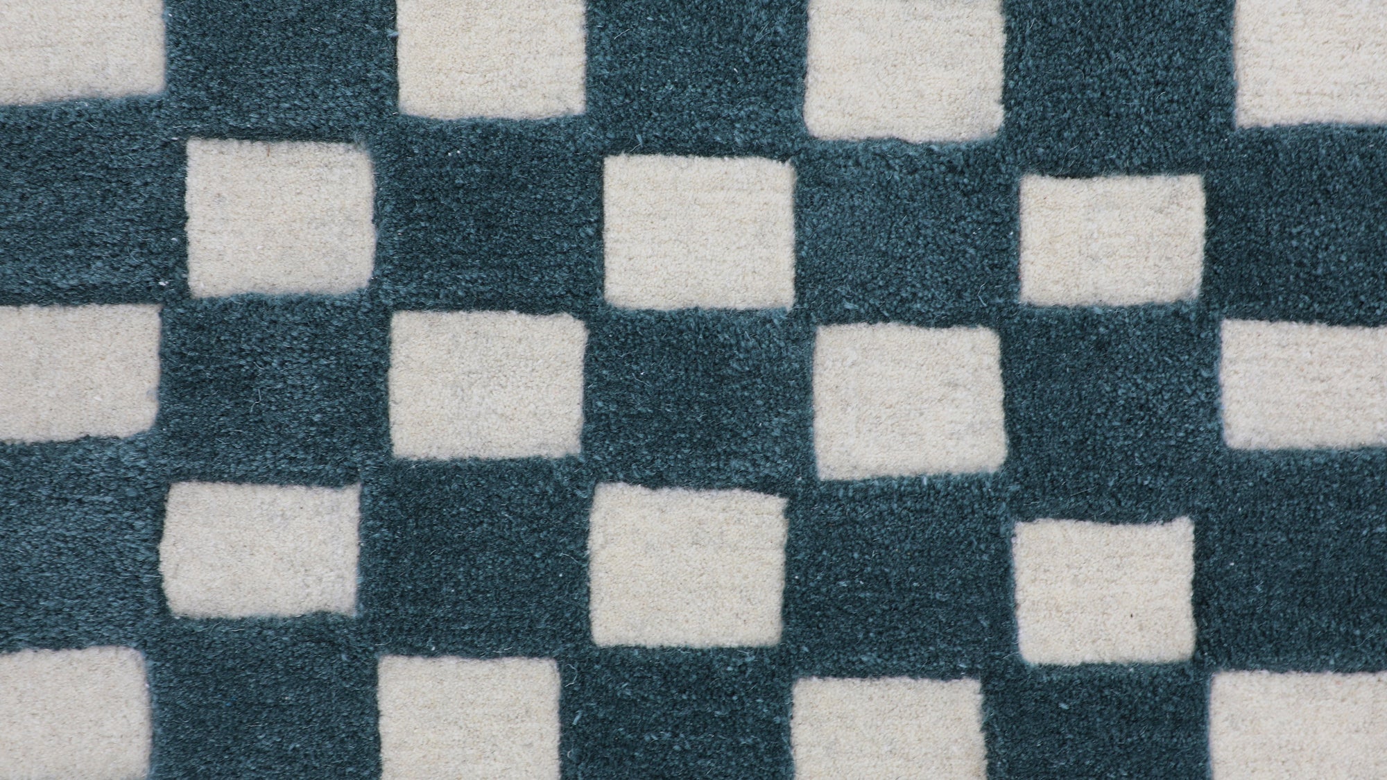 Checkers Rug x Scott Sueme, 5x7, Teal - Image 2