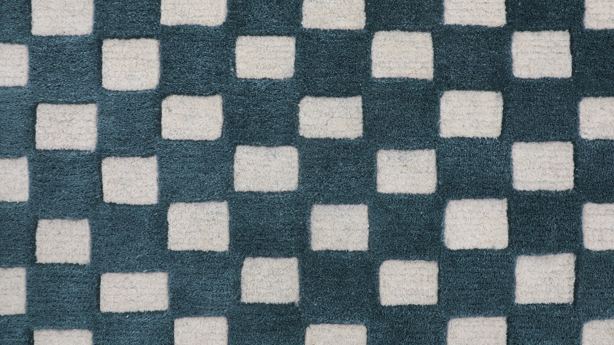 Checkers Rug x Scott Sueme, 8x10, Teal - Image 6