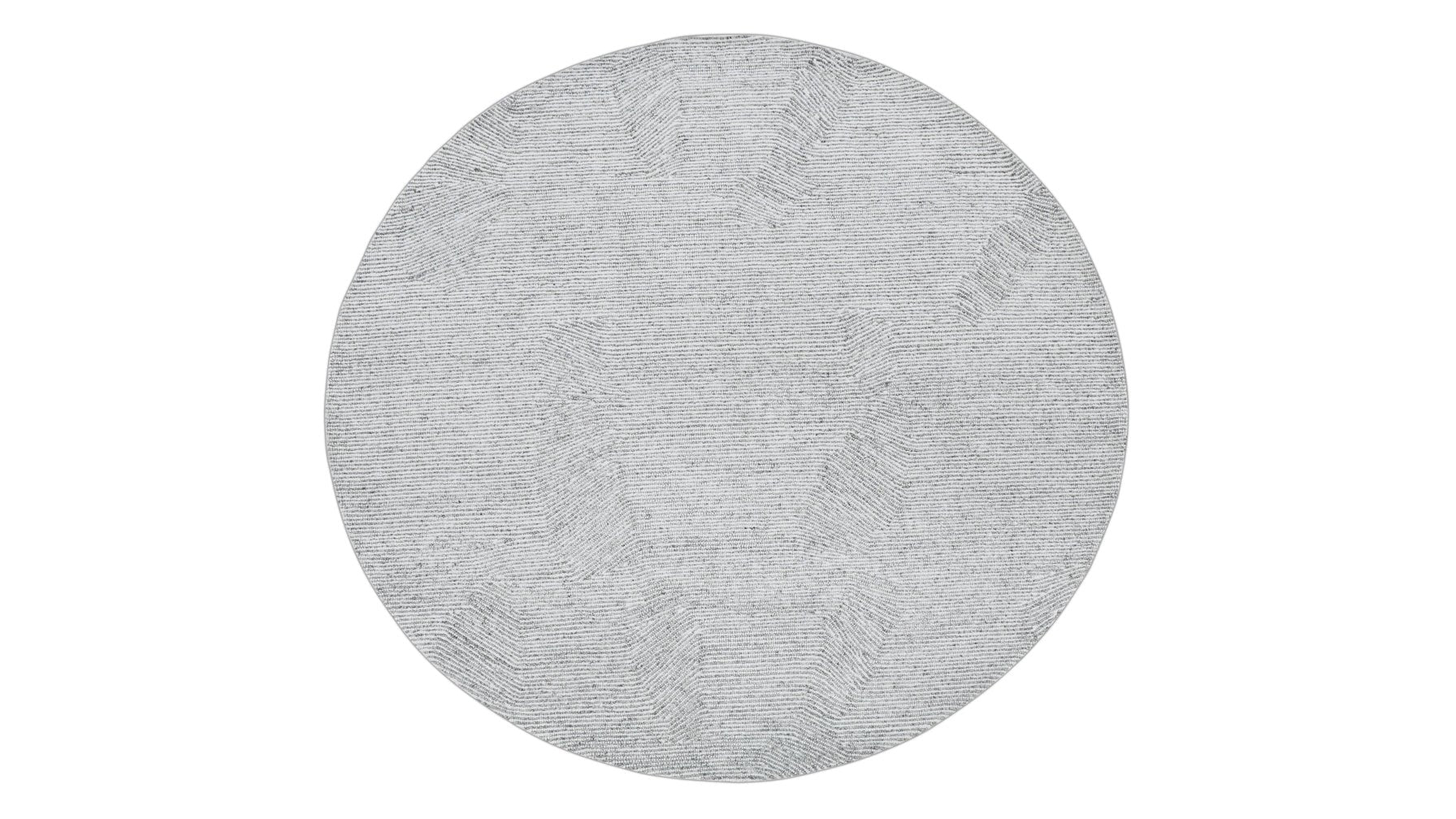 Rocky Road Rug Round, 7x7, Frost_image