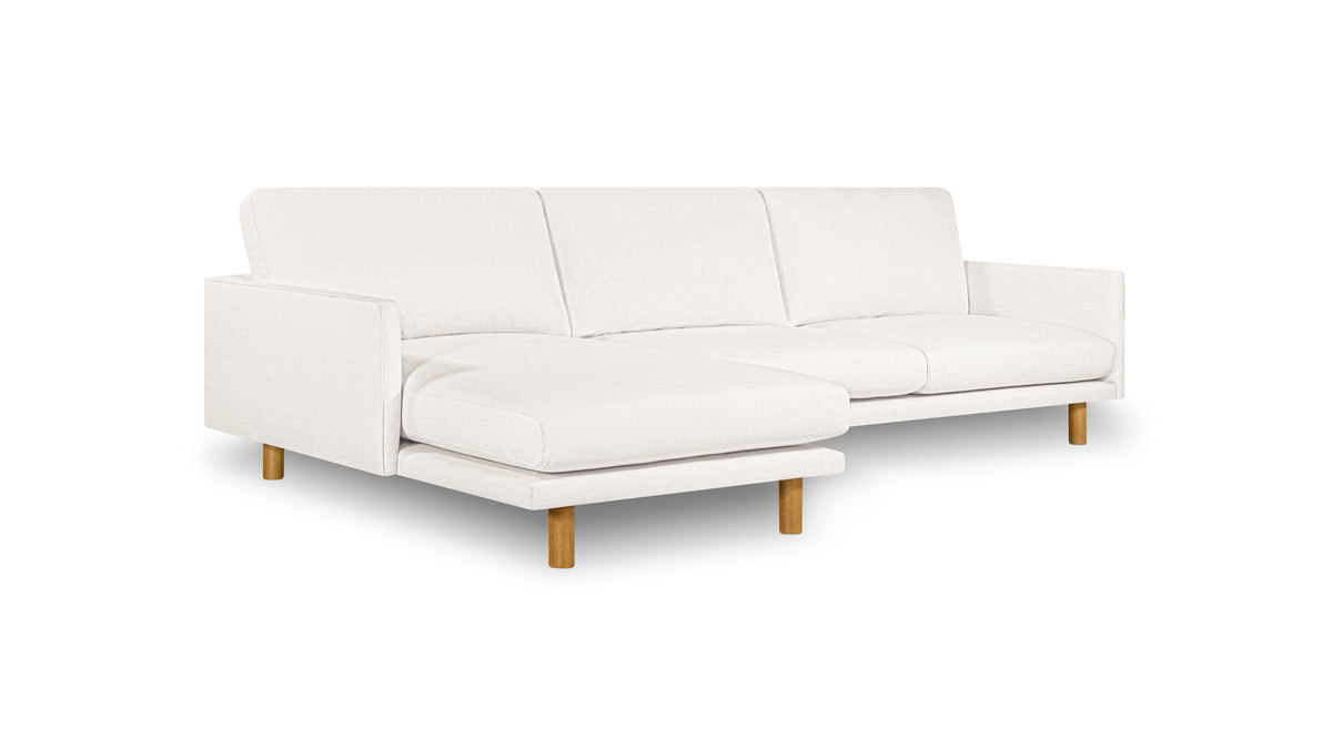 Just Right Sectional, Left, Turtledove