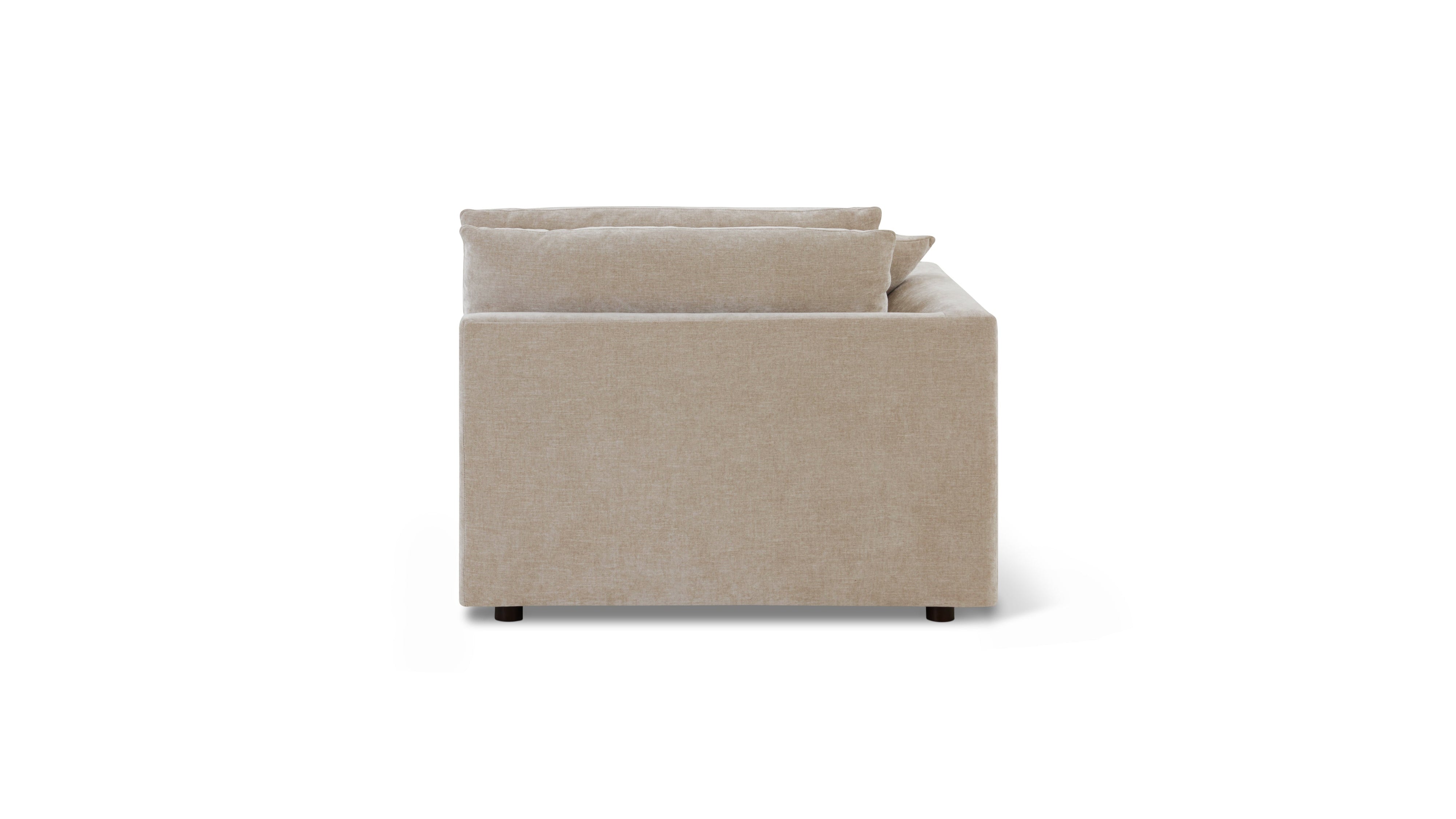 Soft Spot Left Arm Chaise, Cashew