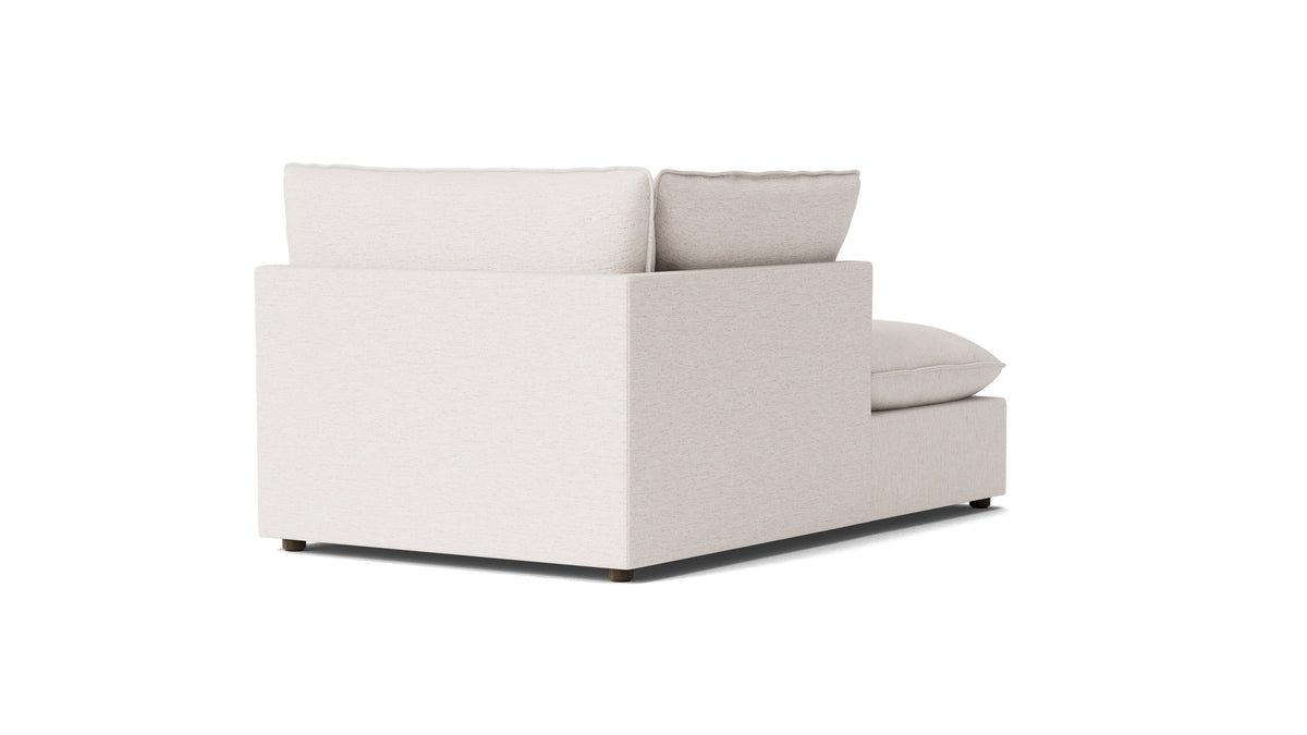 Chill Time Left Arm Chaise, Nomad Snow — alternate view