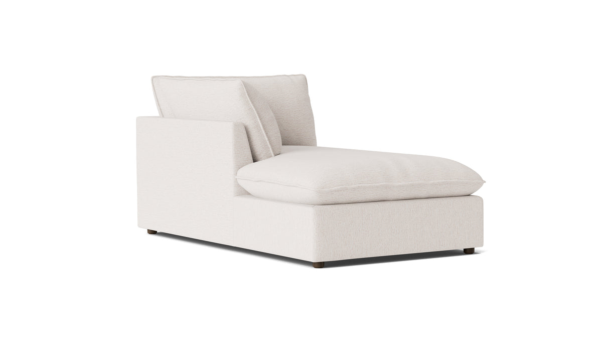 Chill Time Left Arm Chaise, Nomad Snow — alternate view