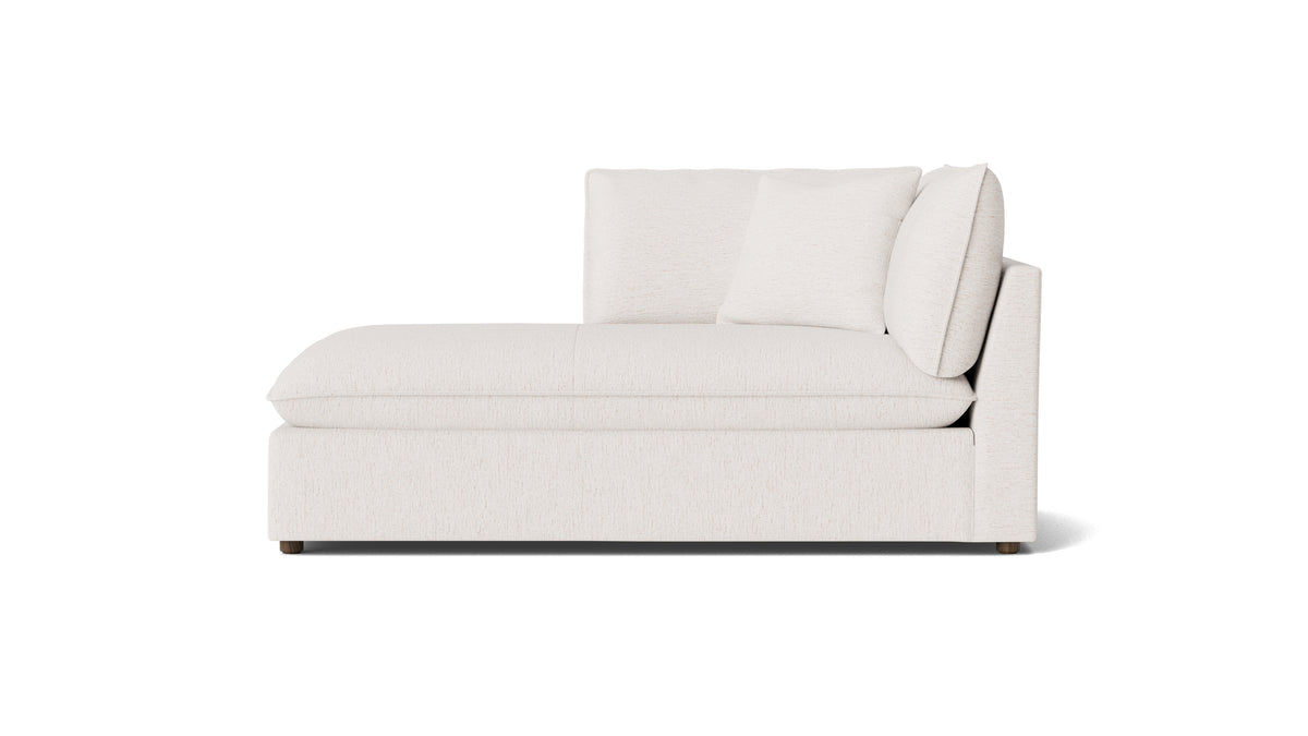 Chill Time Left Arm Chaise, Nomad Snow — alternate view