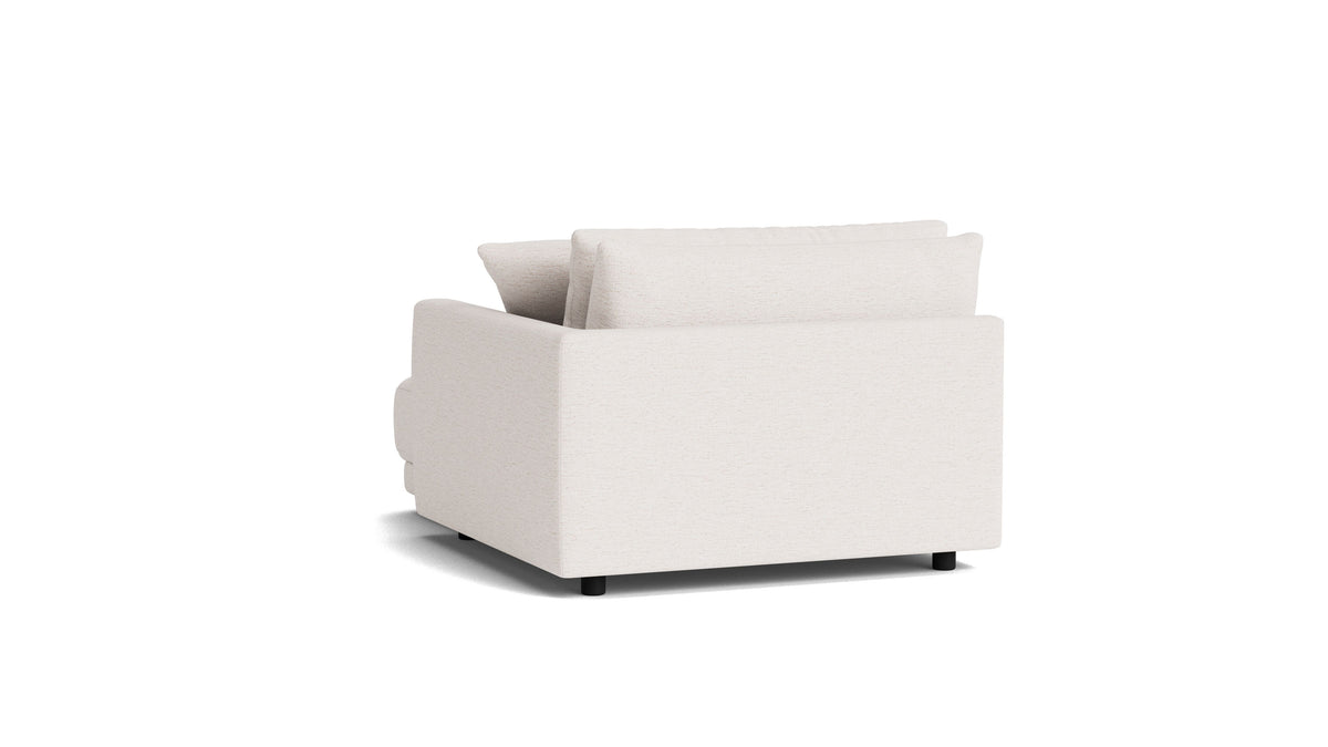 Soft Spot Right Arm Chaise, Nomad Snow — alternate view