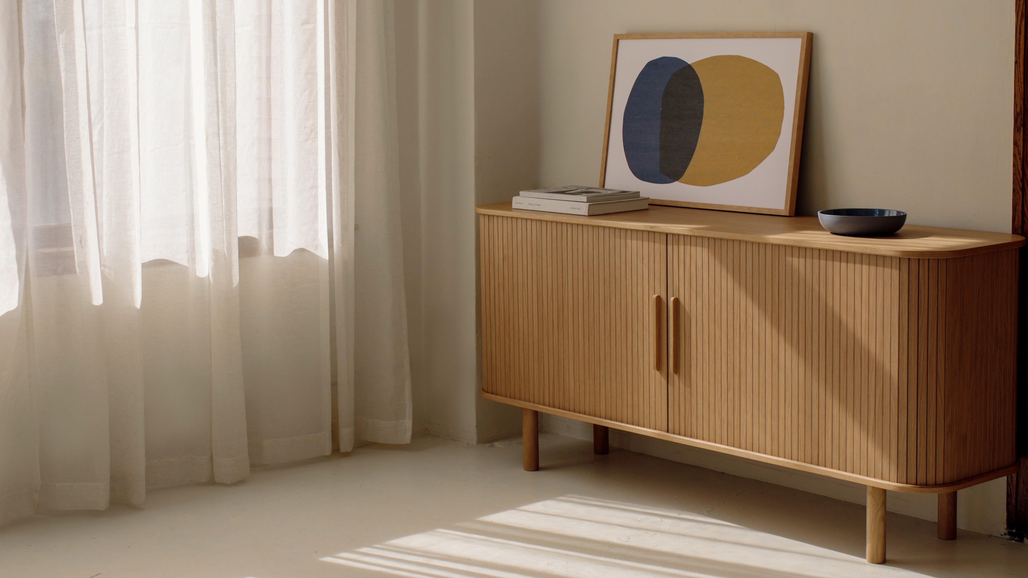 Easy Edge Sideboard All Wood, Regular, White Oak - Sundays Company