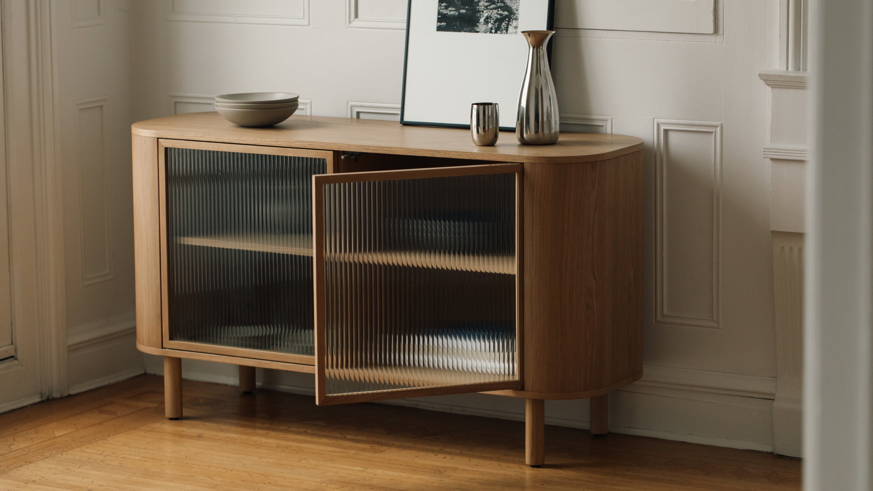 Showcase Sideboard, White Oak - Image 3