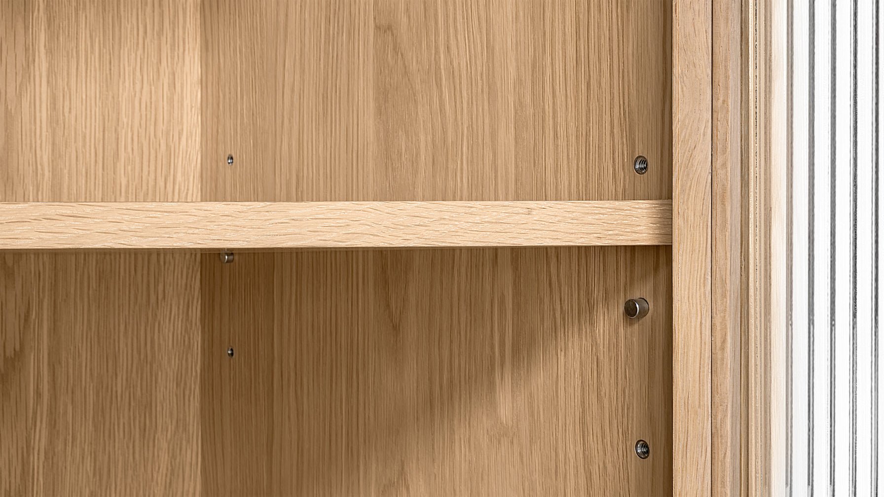 Showcase Cabinet, White Oak