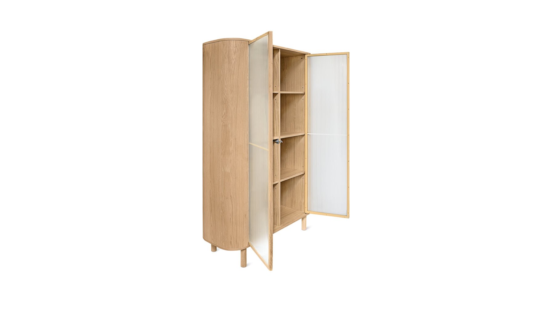 Showcase Cabinet, White Oak