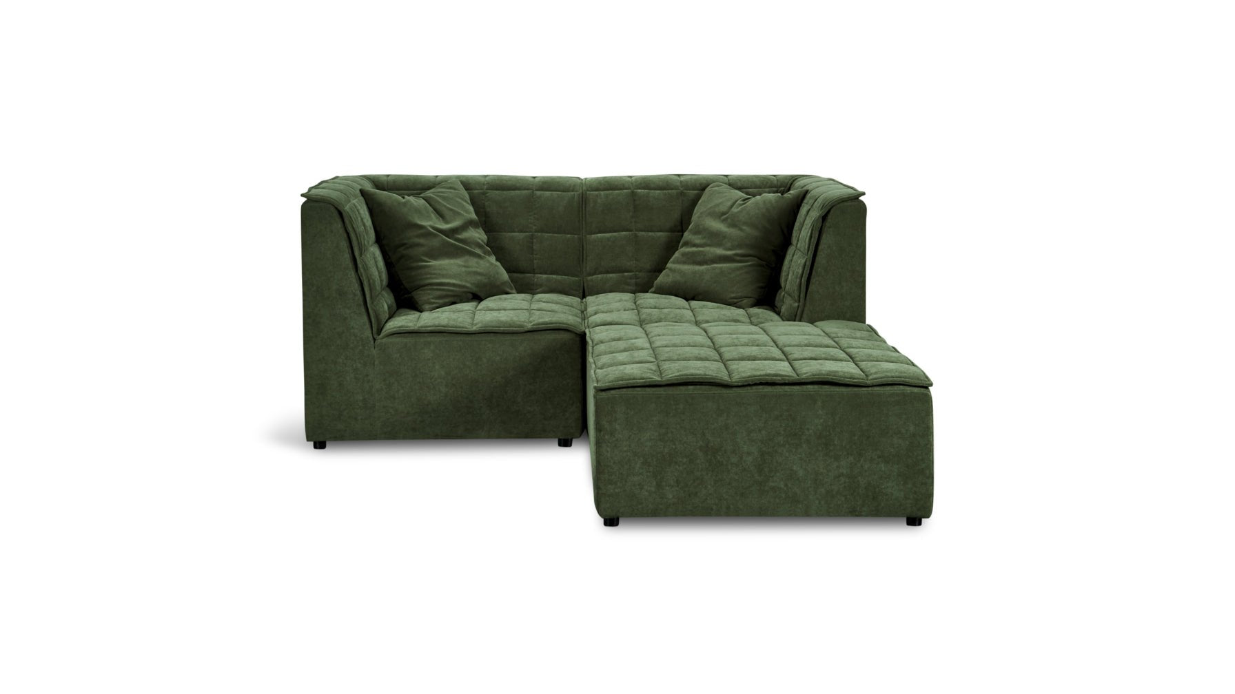 Quilt 3-Piece Modular Sectional, Moss_image