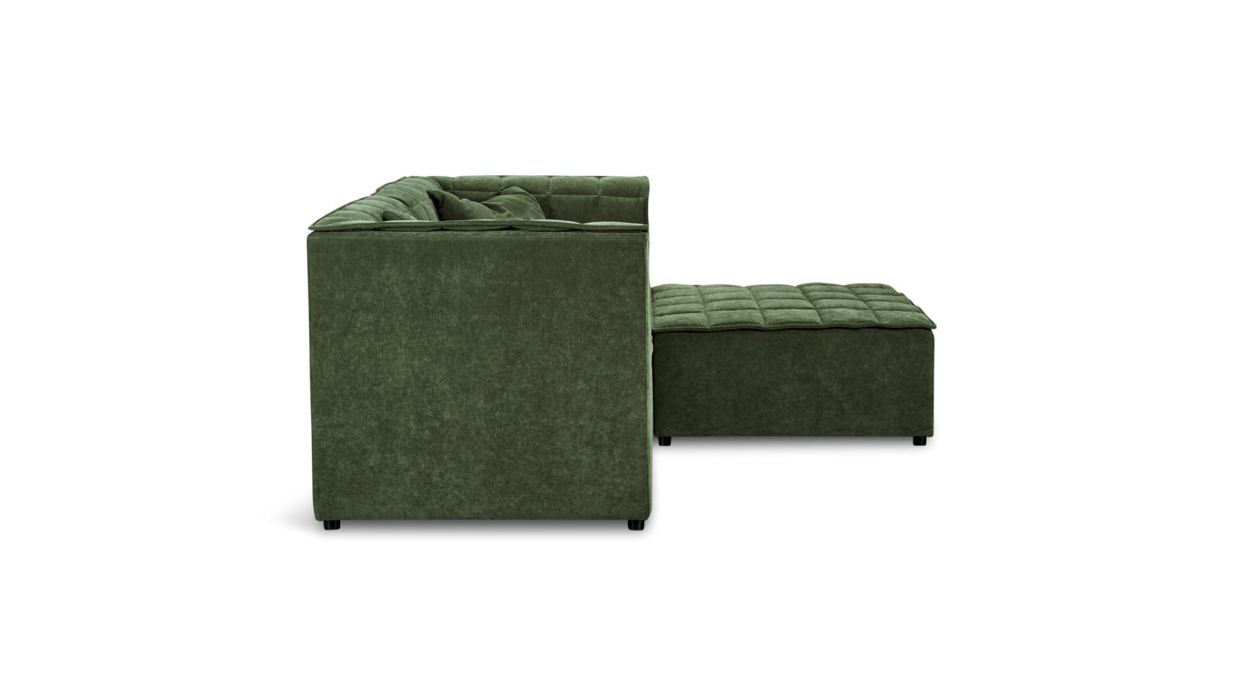 Quilt 3-Piece Modular Sectional, Moss - Image 9