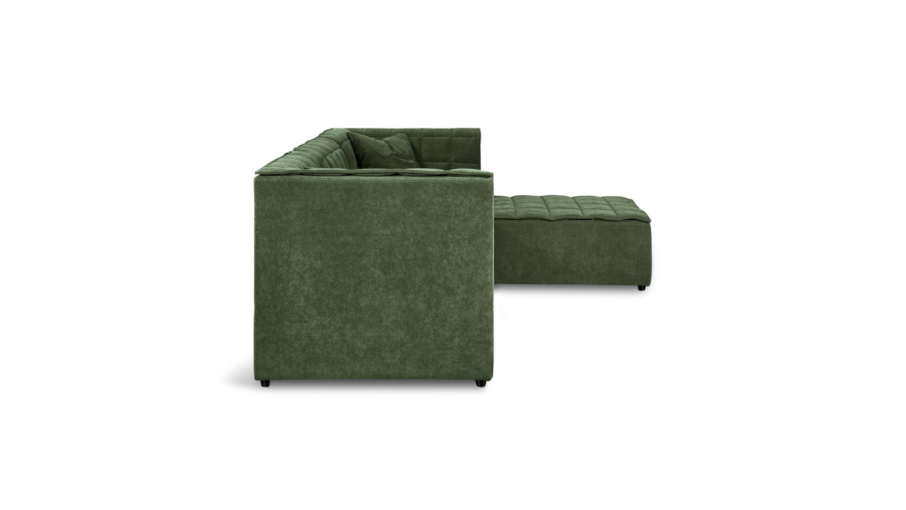 Quilt 4-Piece Modular Sectional, Moss - Image 9